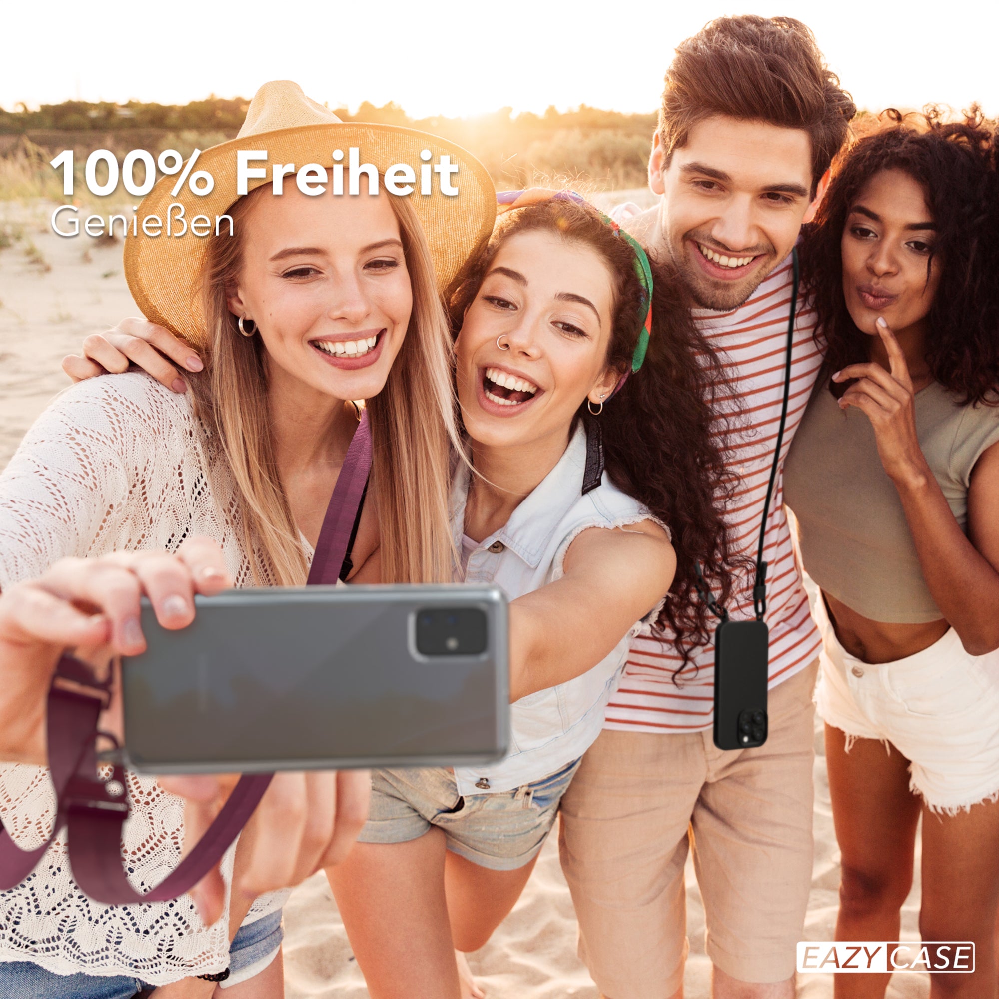 Galaxy A71 Hülle + breites Band