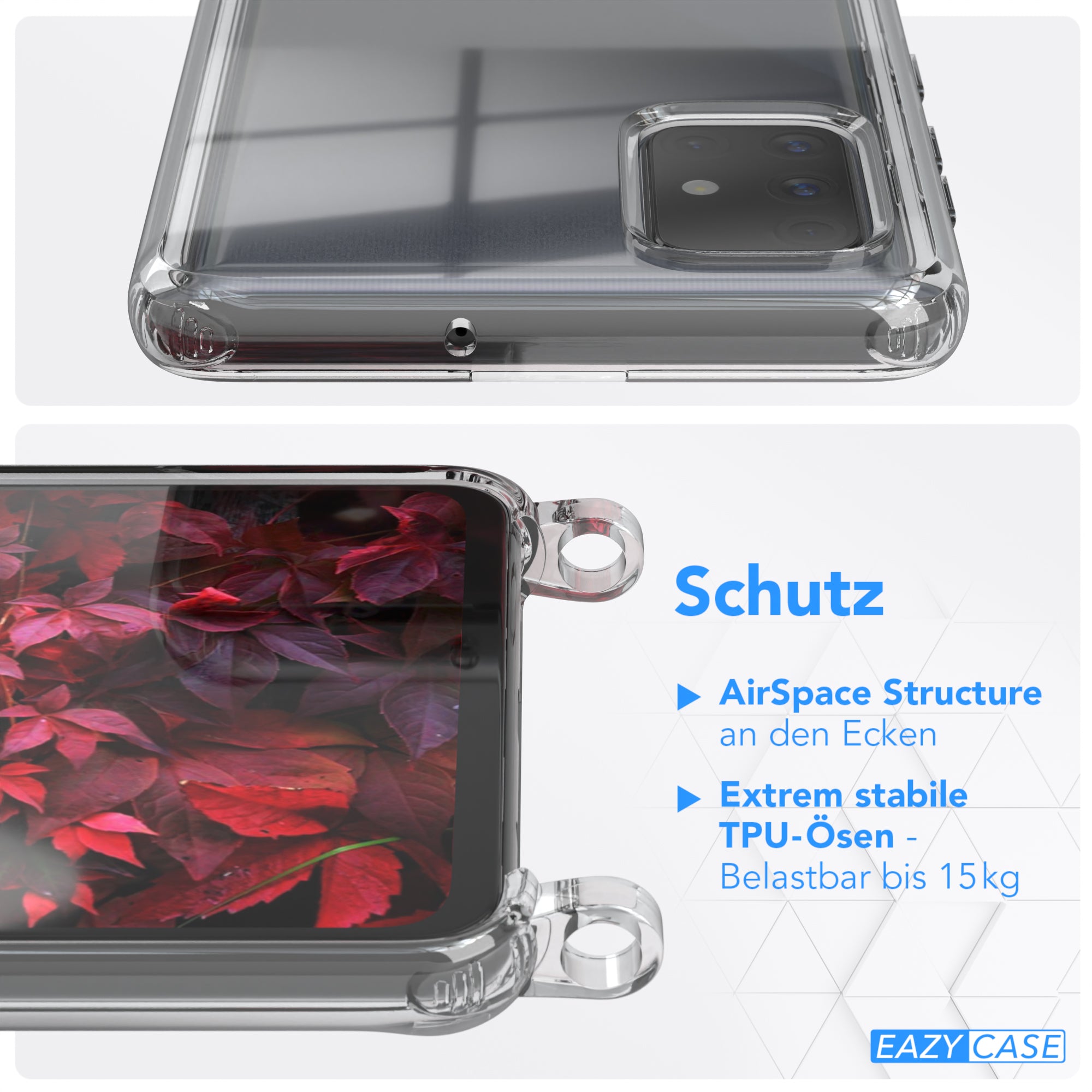 Galaxy A71 Hülle + breites Band