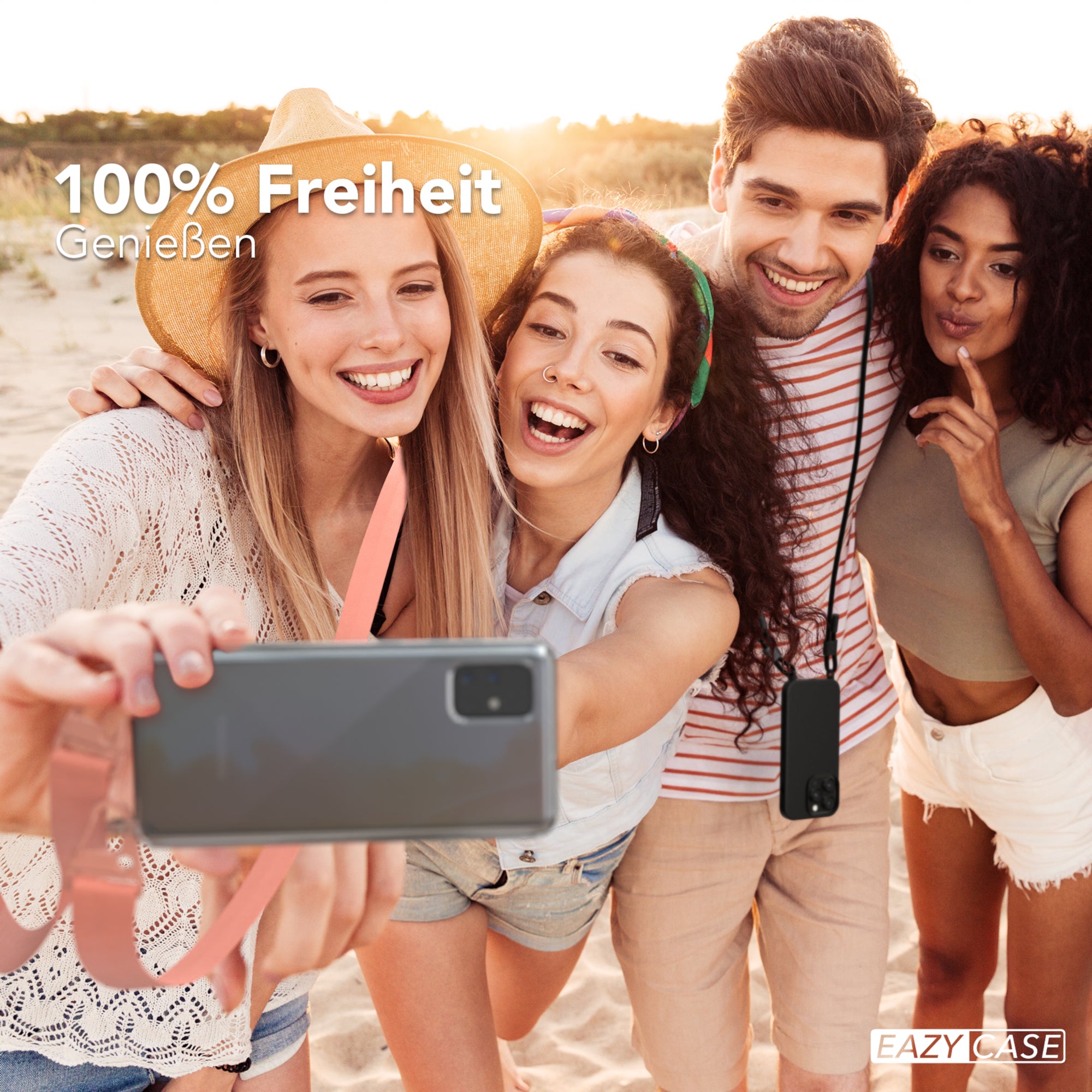 Galaxy A71 Hülle + breites Band