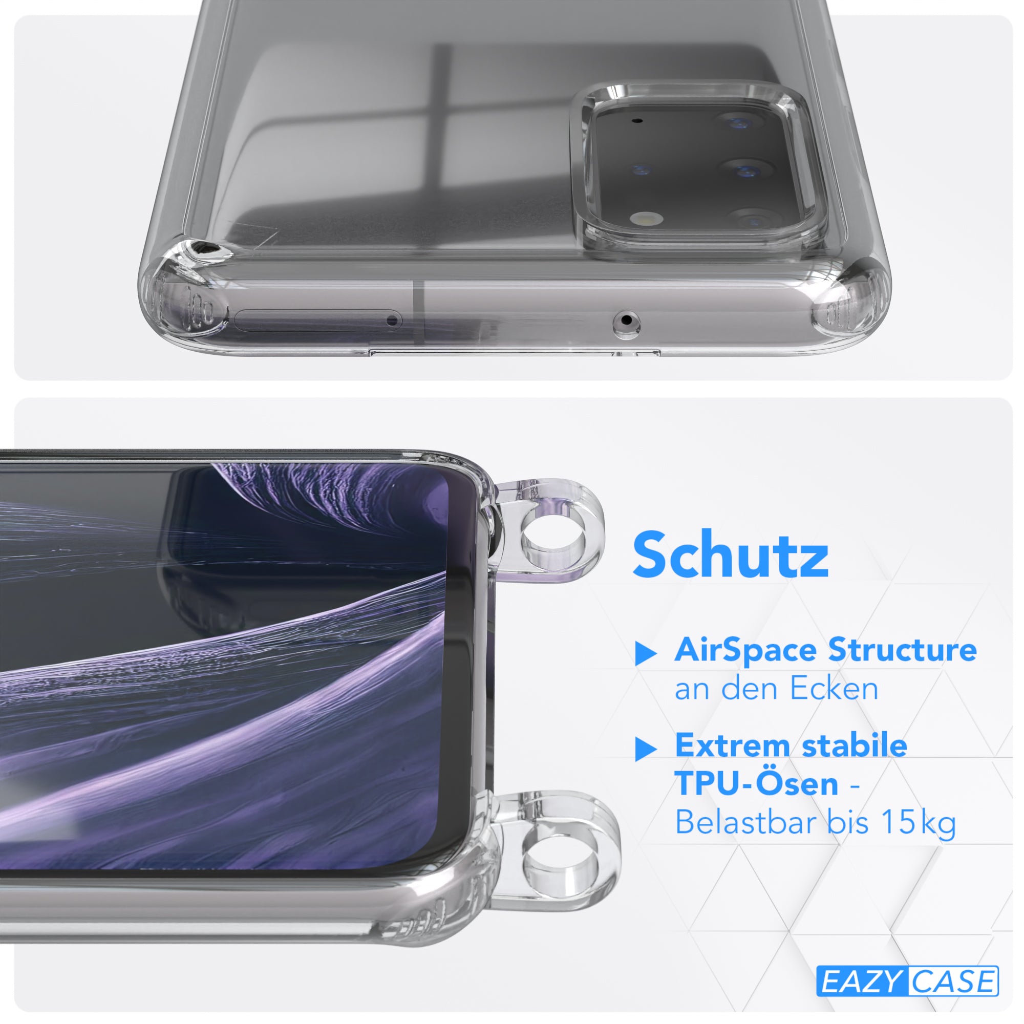 Galaxy S20 Plus / 5G Hülle + Uni Kordel