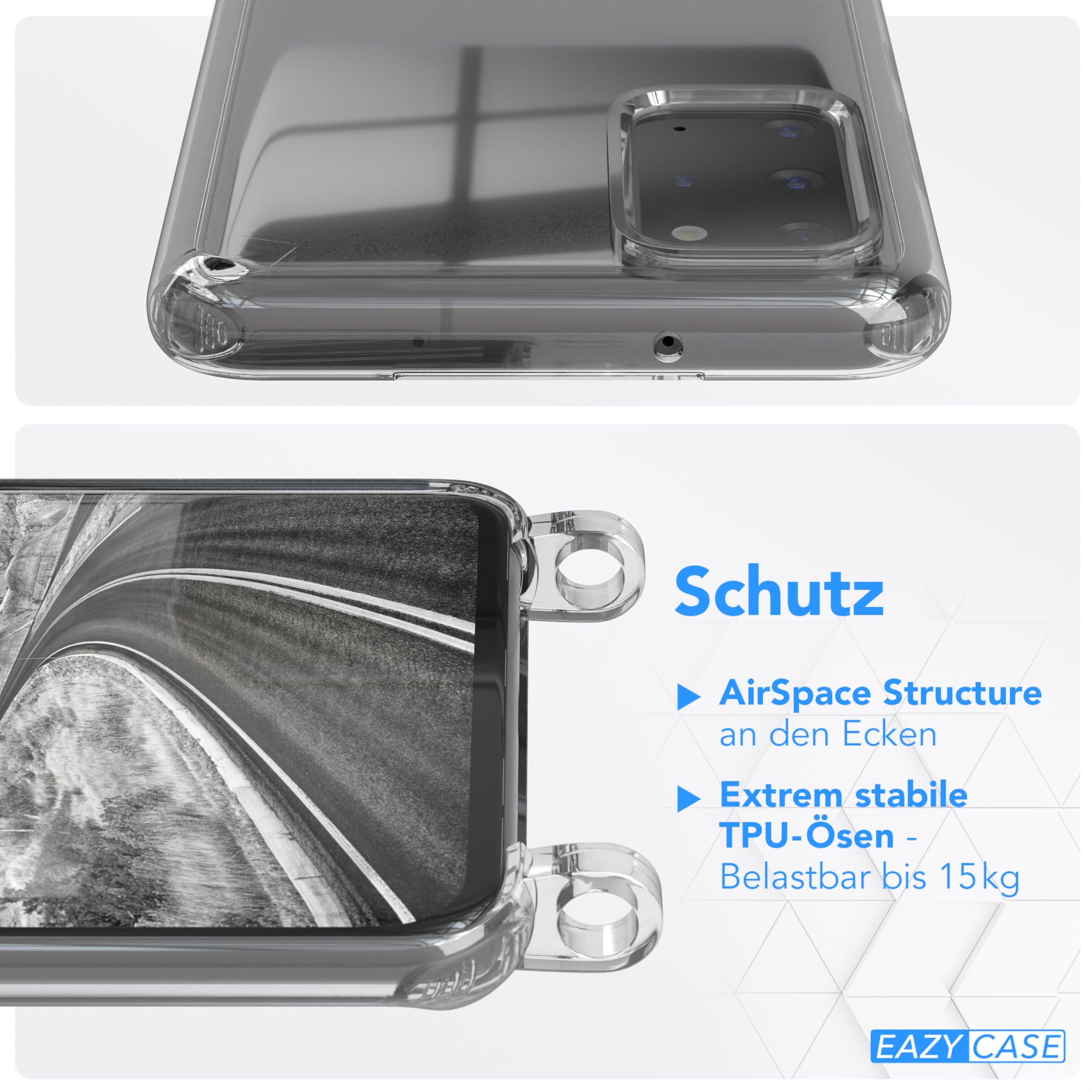 Galaxy S20 Plus / 5G Hülle + Uni Kordel