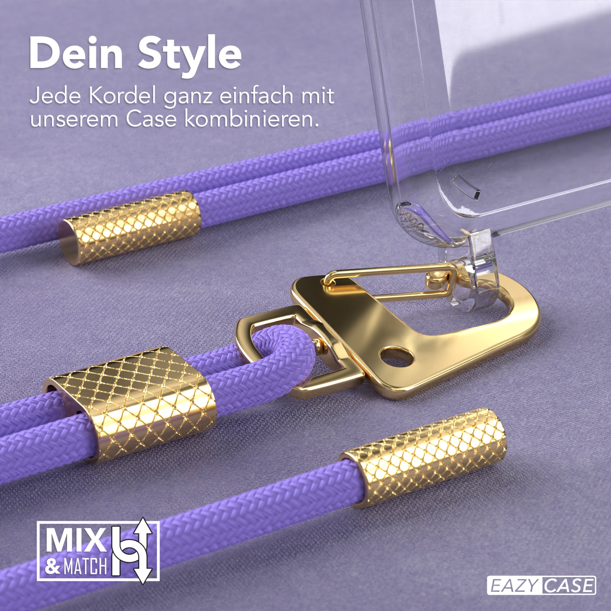 Galaxy S20 Plus / 5G Hülle + Kordel mit Karabinern