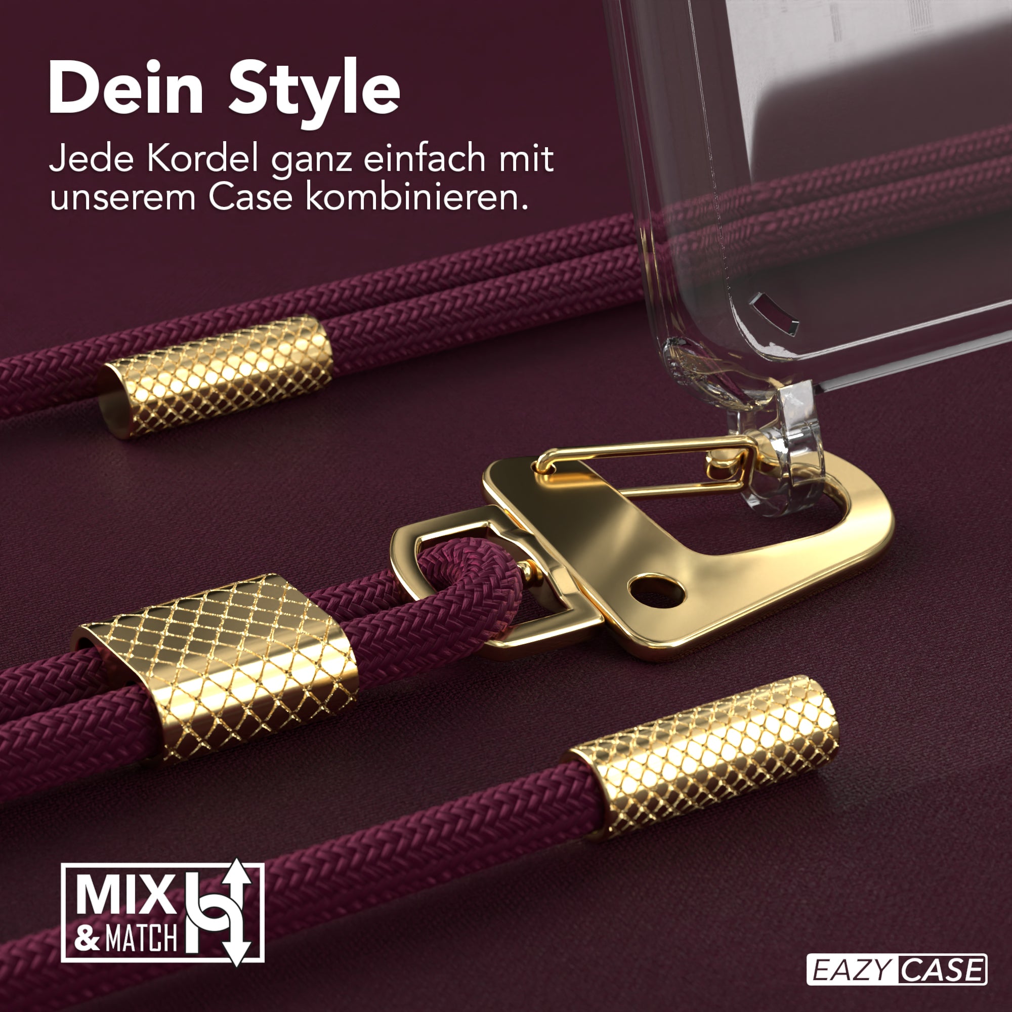 Galaxy S20 / 5G Hülle + Kordel mit Karabinern