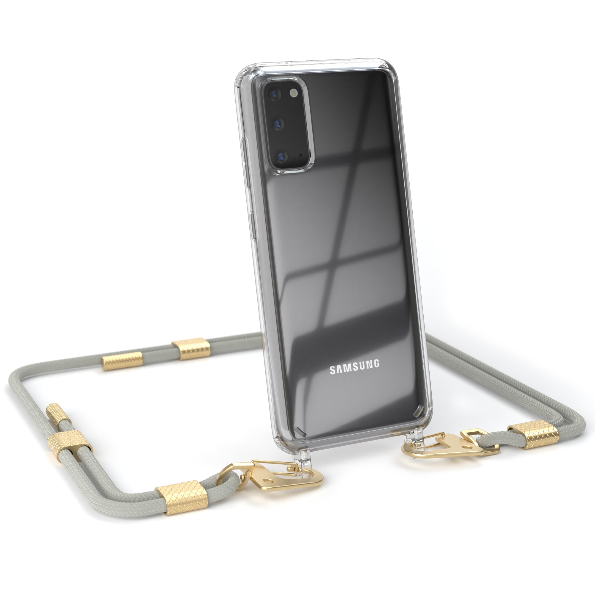 Galaxy S20 / 5G Hülle + Kordel mit Karabinern