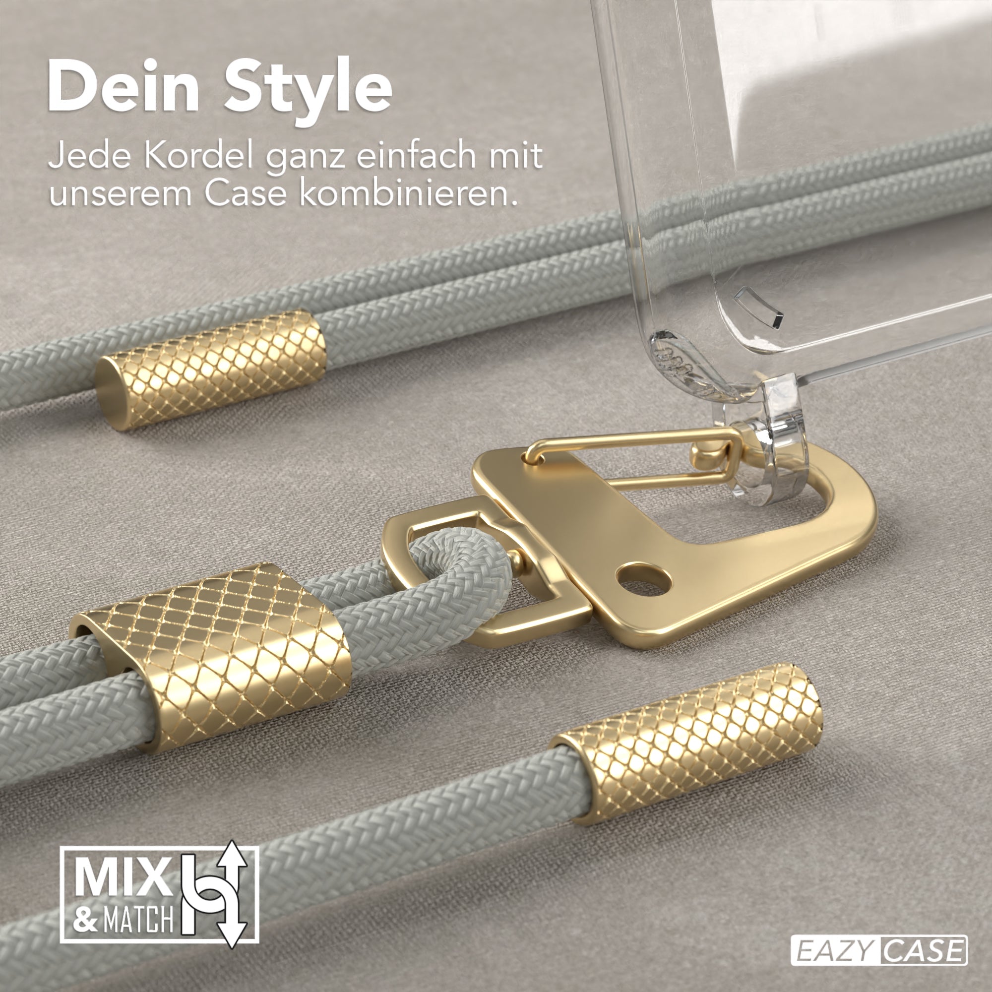 Galaxy S20 / 5G Hülle + Kordel mit Karabinern