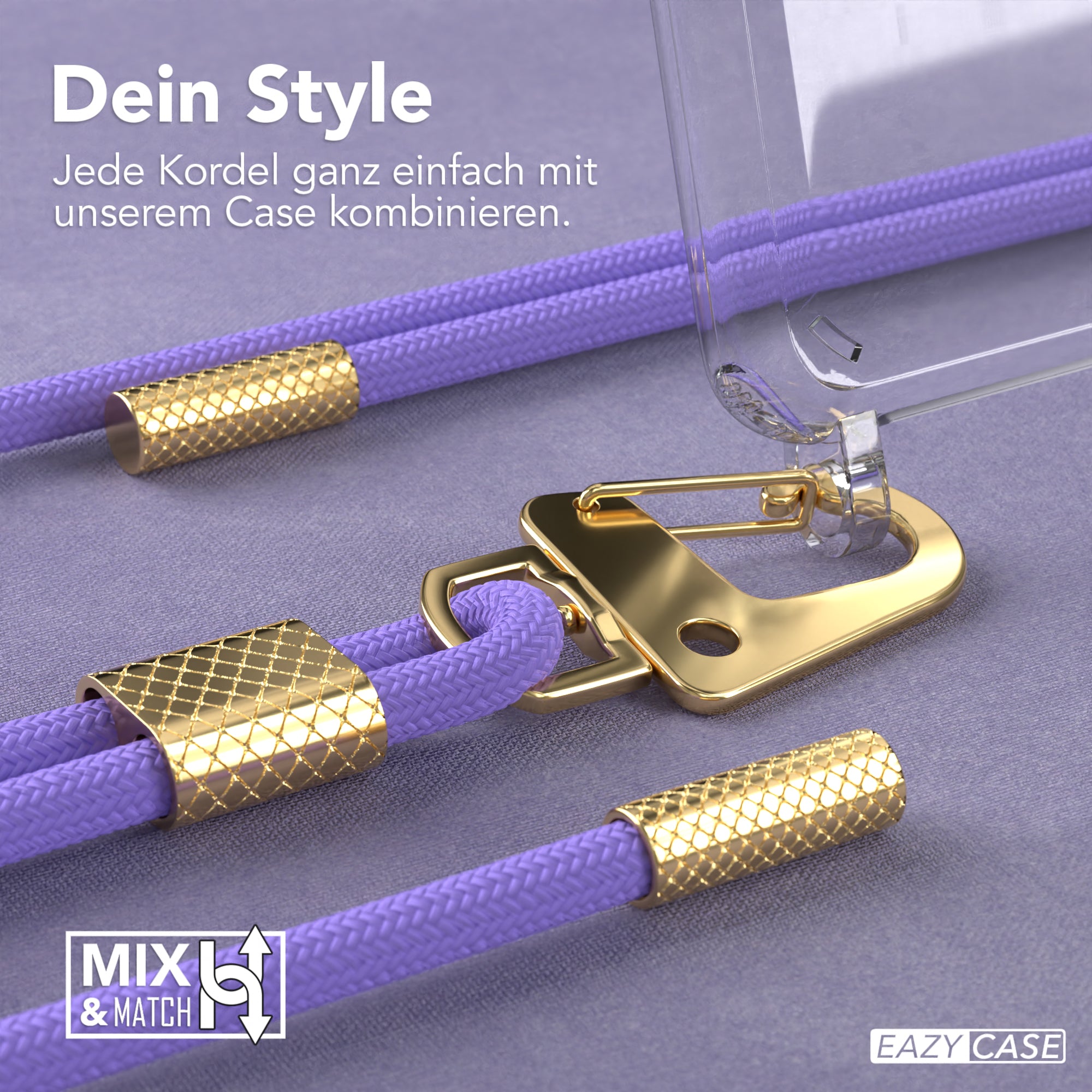 Galaxy S20 / 5G Hülle + Kordel mit Karabinern