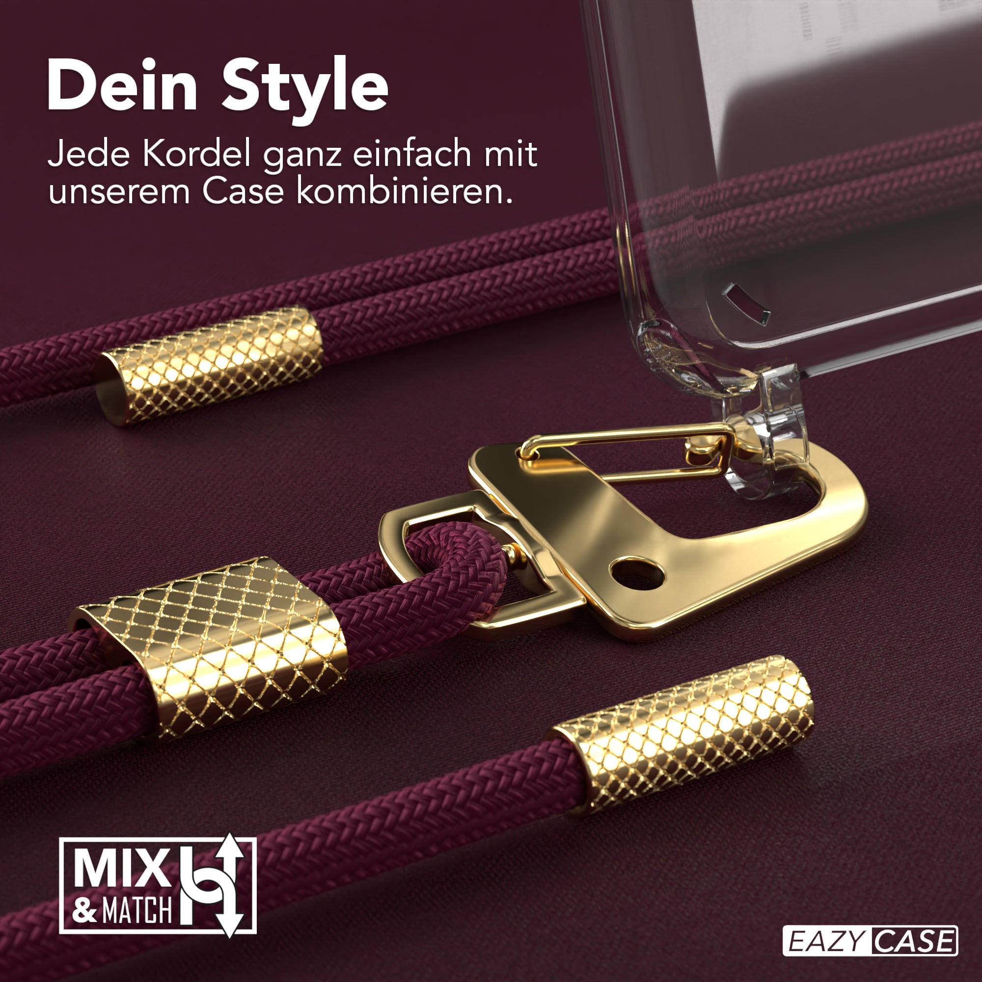 Galaxy S20 Ultra / 5G Hülle + Kordel mit Karabinern