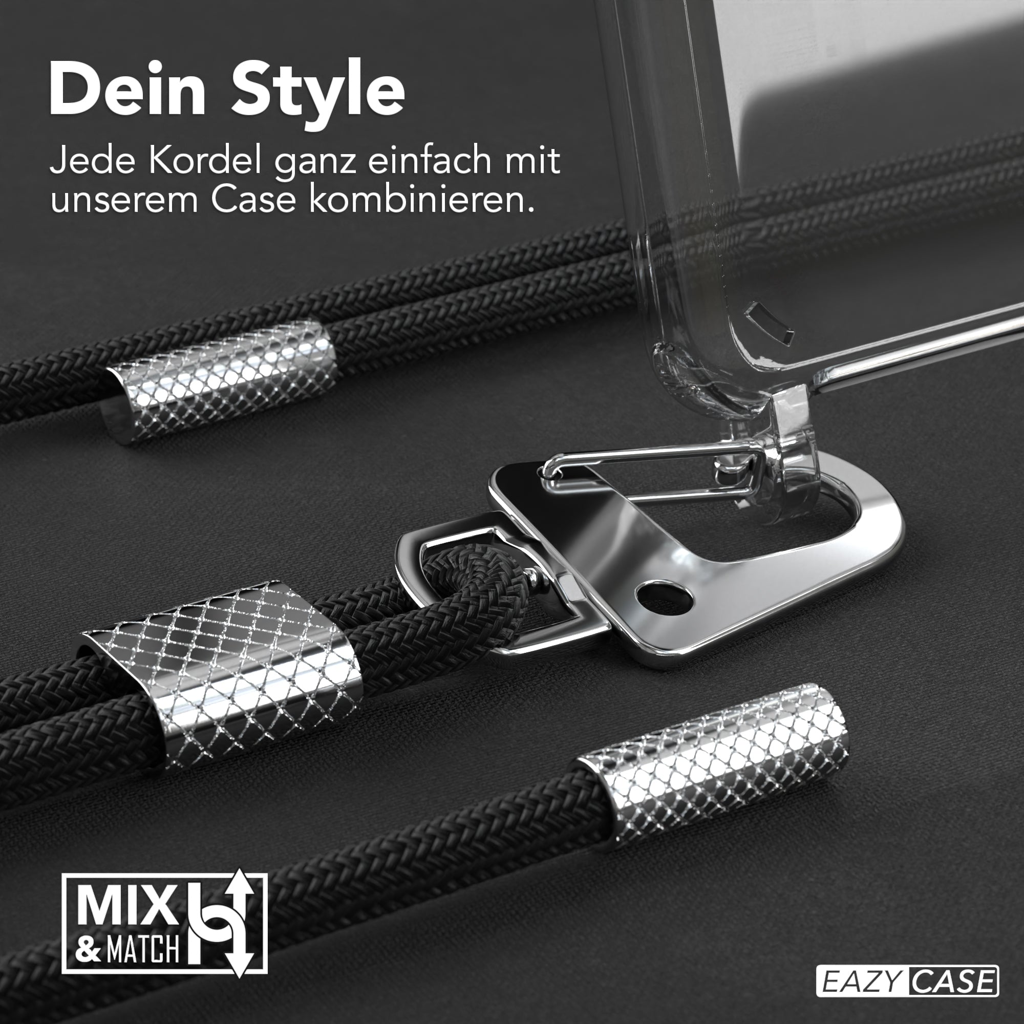 Galaxy A41 Hülle + Kordel mit Karabinern