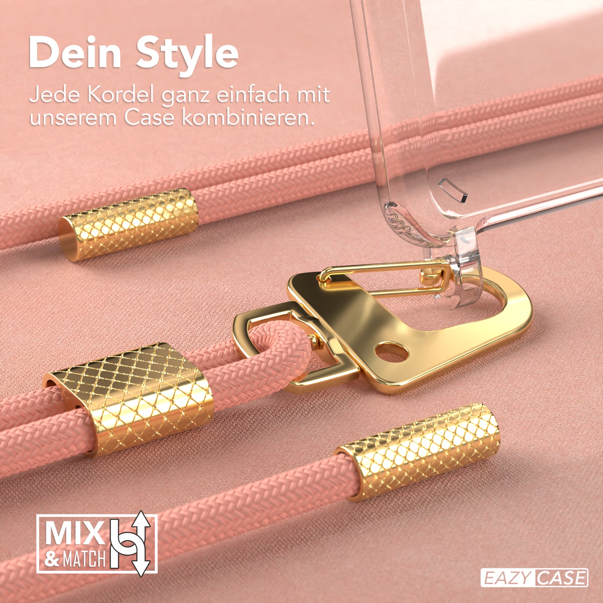 Galaxy A41 Hülle + Kordel mit Karabinern