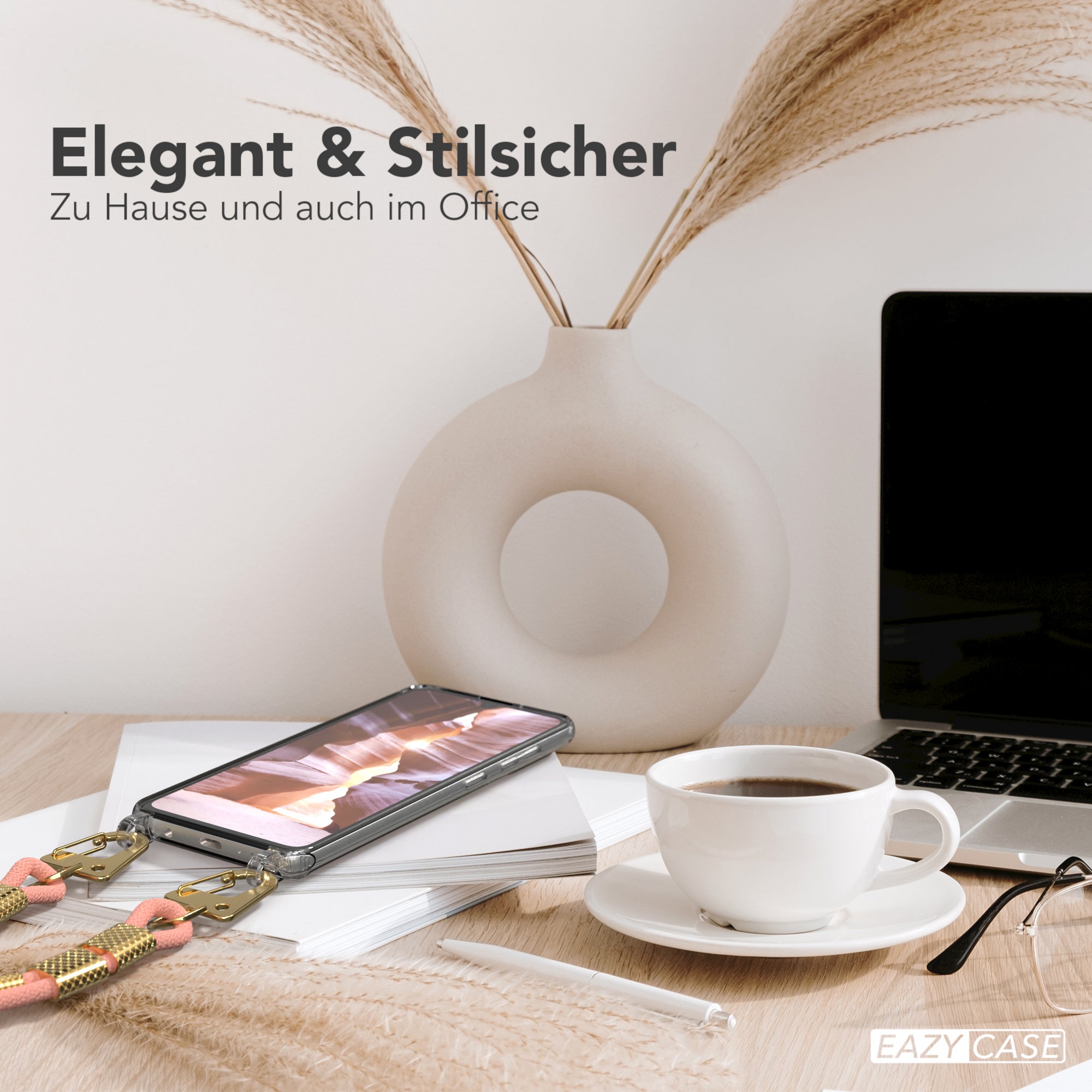 Galaxy A41 Hülle + Kordel mit Karabinern