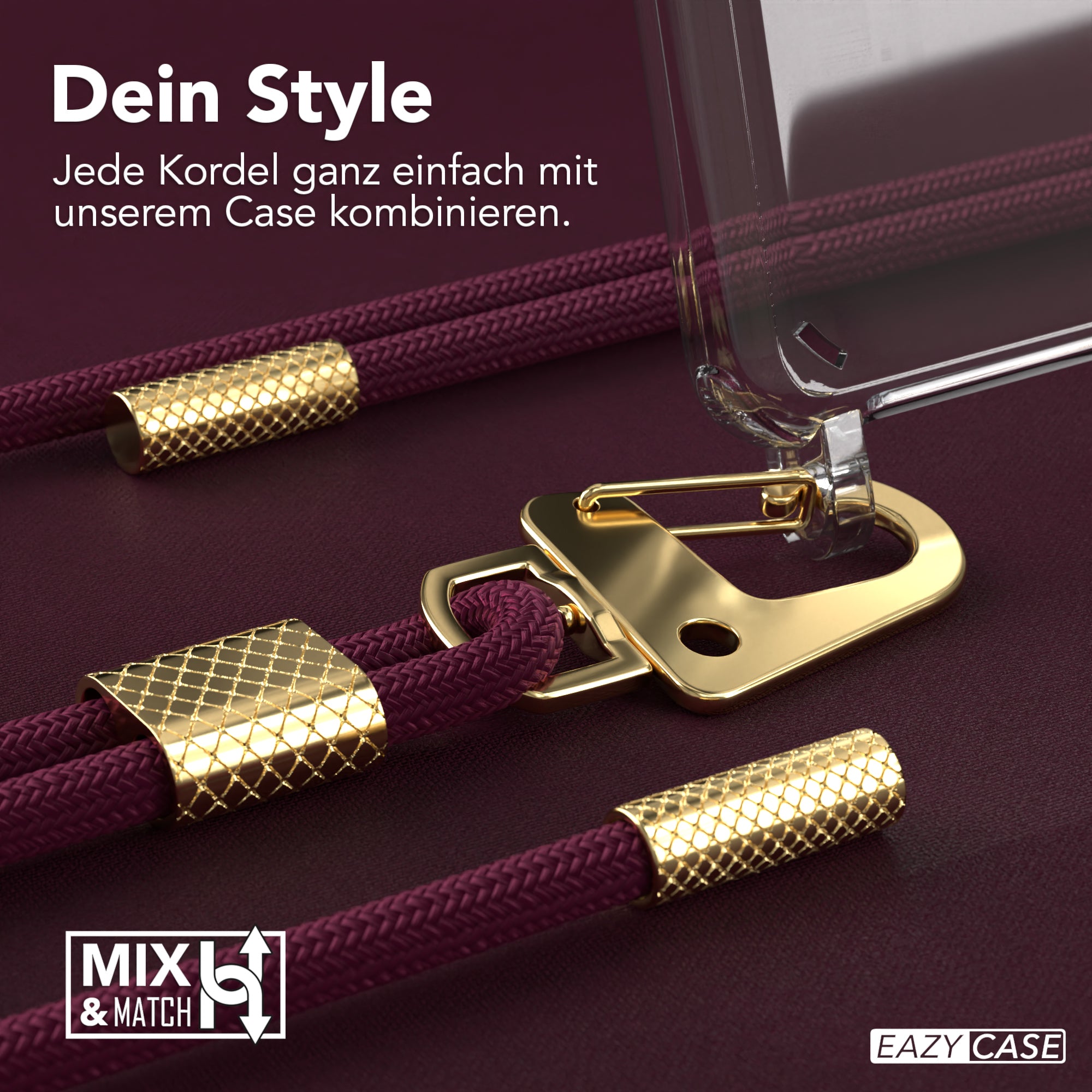 Galaxy A41 Hülle + Kordel mit Karabinern