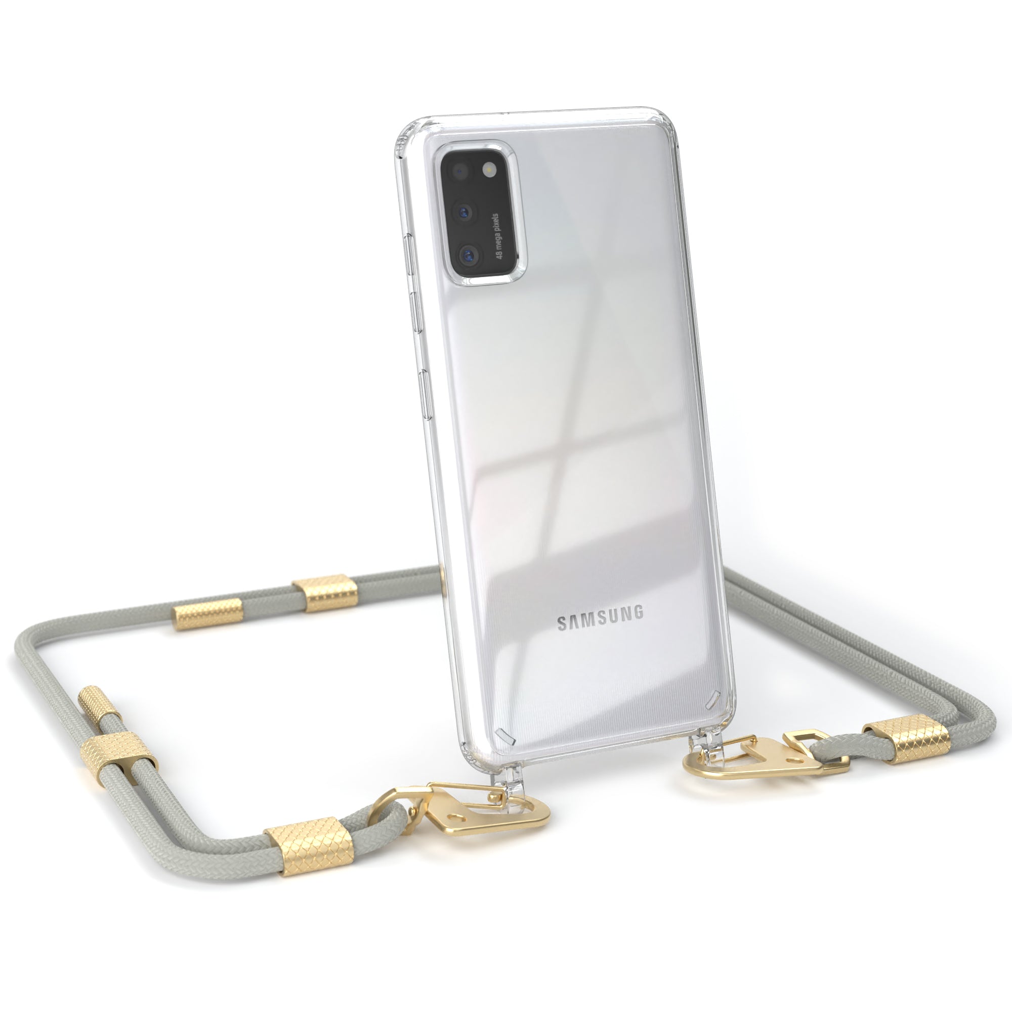 Galaxy A41 Hülle + Kordel mit Karabinern
