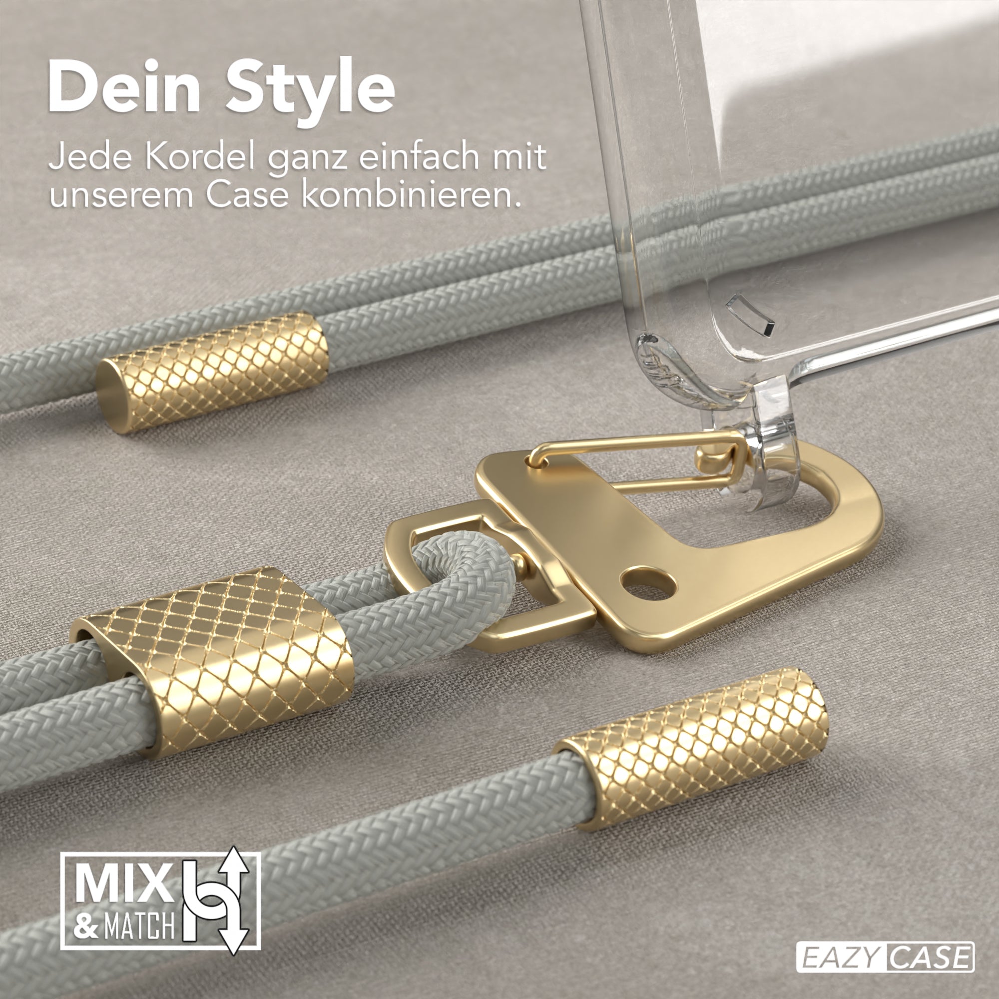 Galaxy A41 Hülle + Kordel mit Karabinern