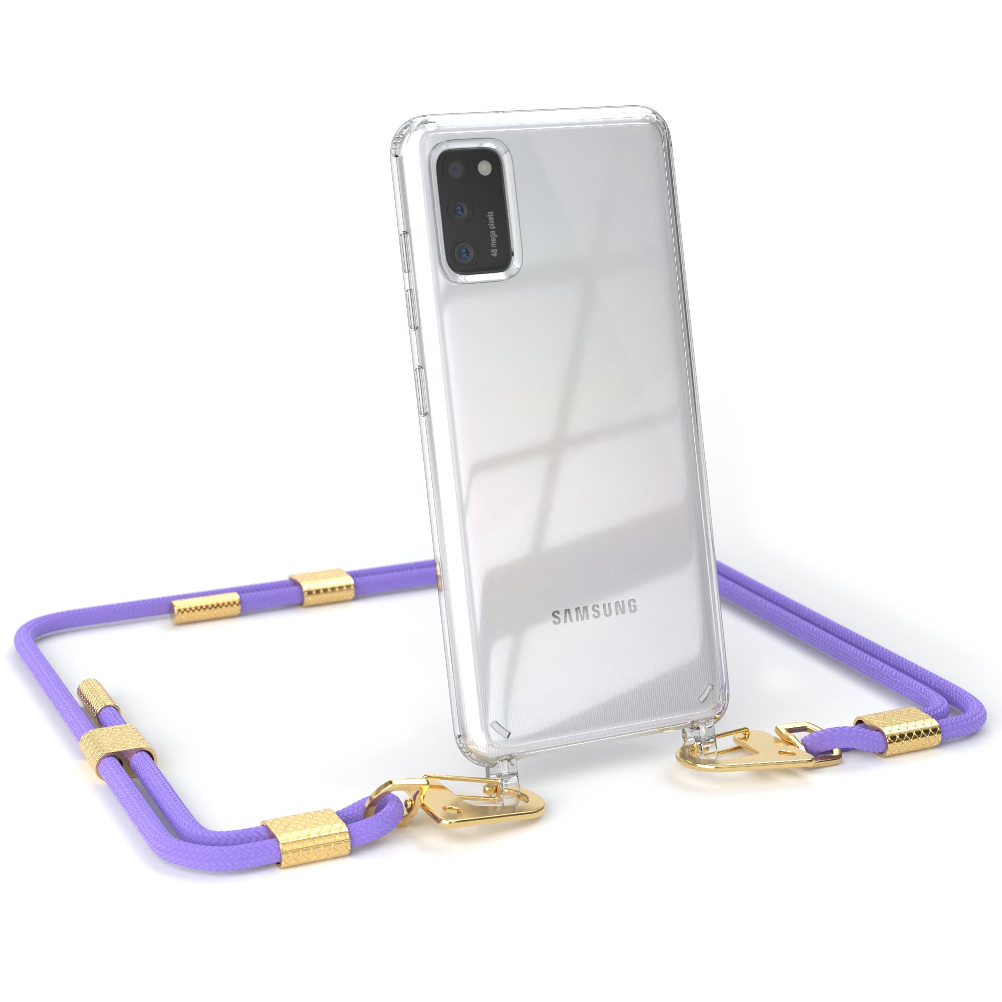 Galaxy A41 Hülle + Kordel mit Karabinern
