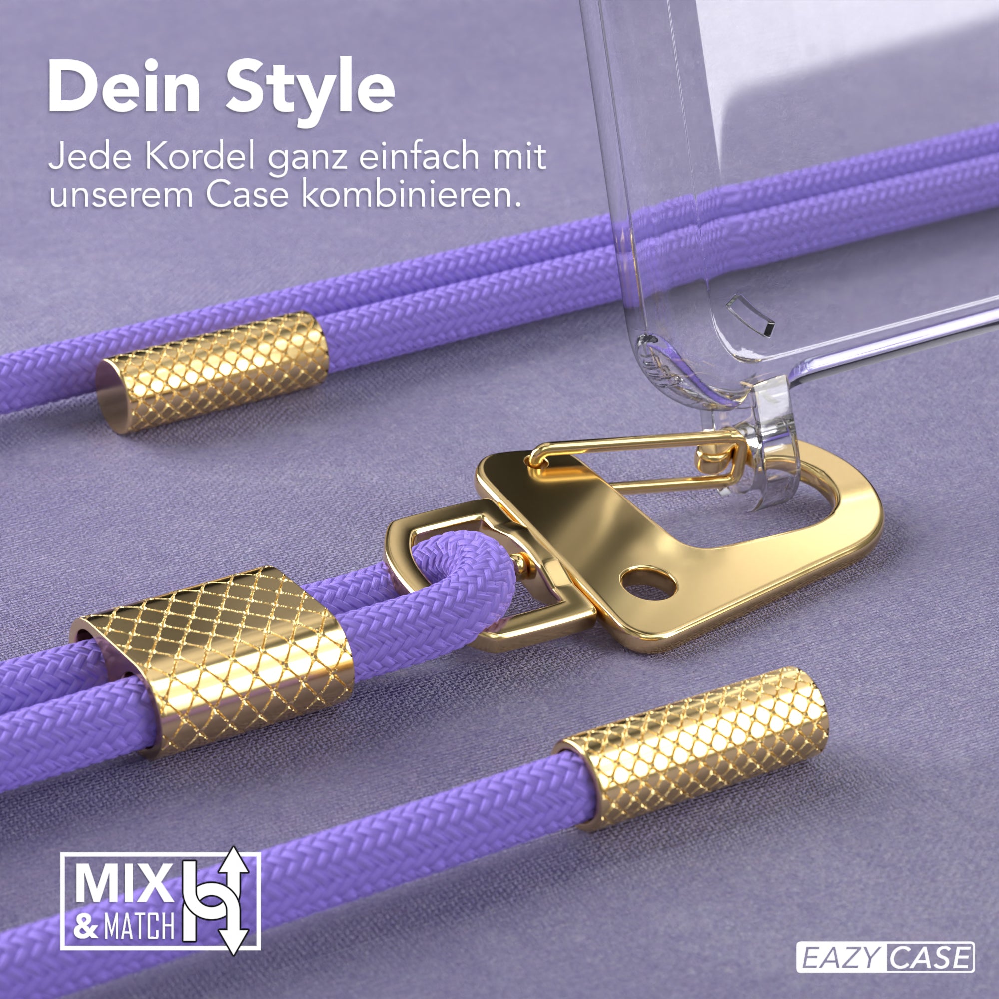 Galaxy A41 Hülle + Kordel mit Karabinern