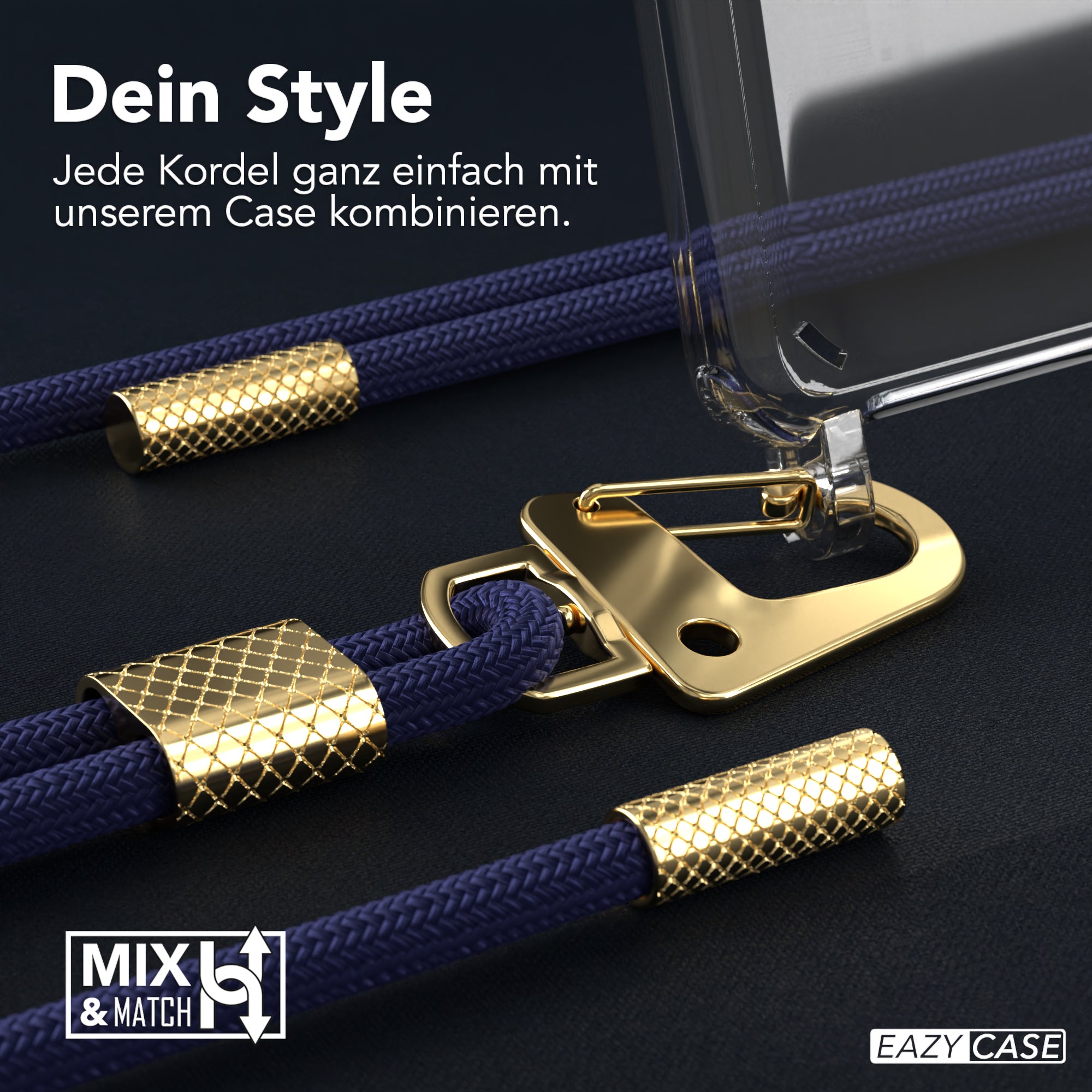 Galaxy A41 Hülle + Kordel mit Karabinern