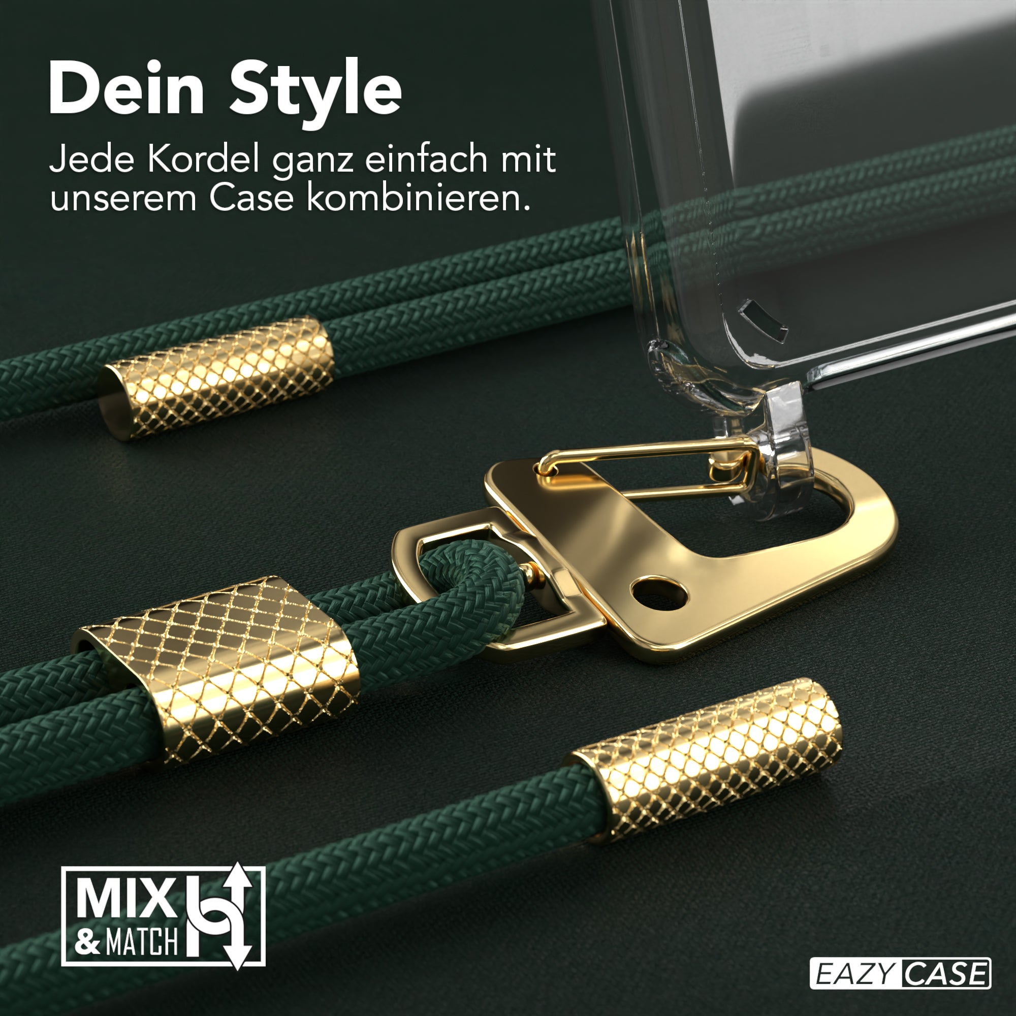 Galaxy A41 Hülle + Kordel mit Karabinern