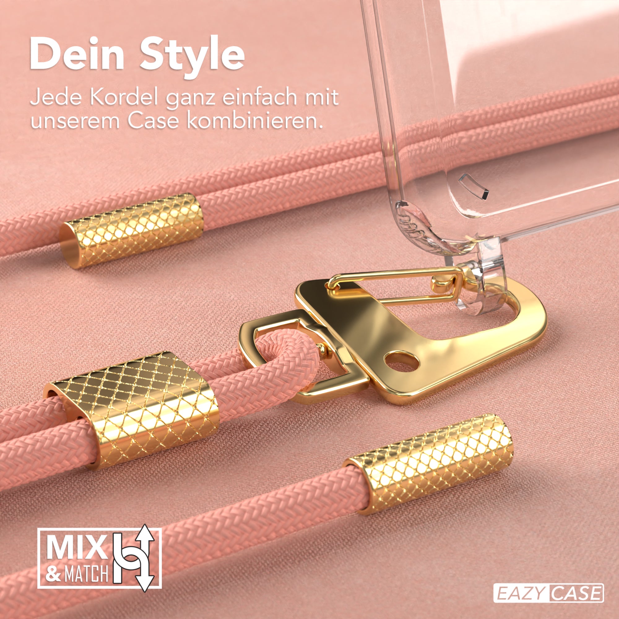 Galaxy A21s Hülle + Kordel mit Karabinern