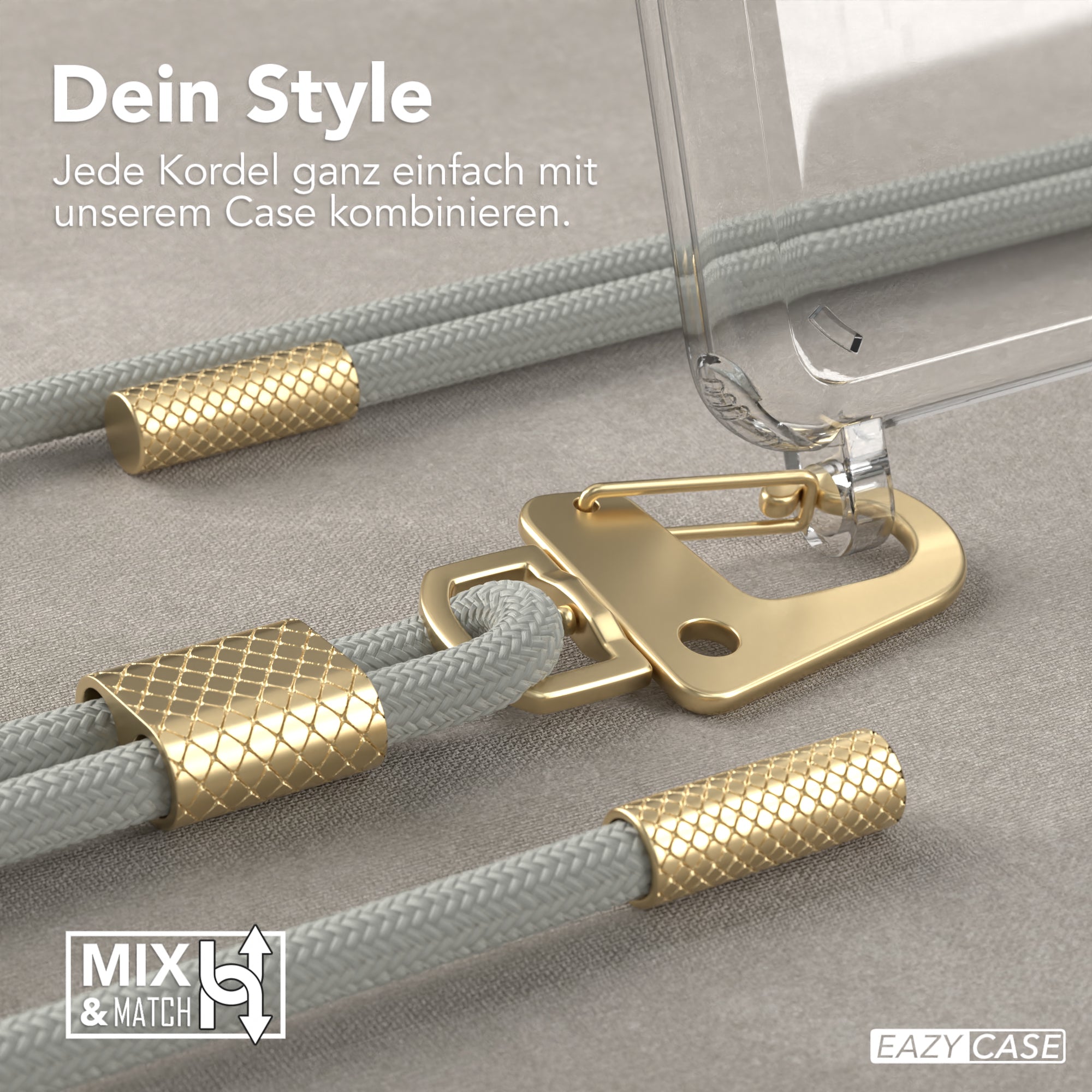 Galaxy A21s Hülle + Kordel mit Karabinern