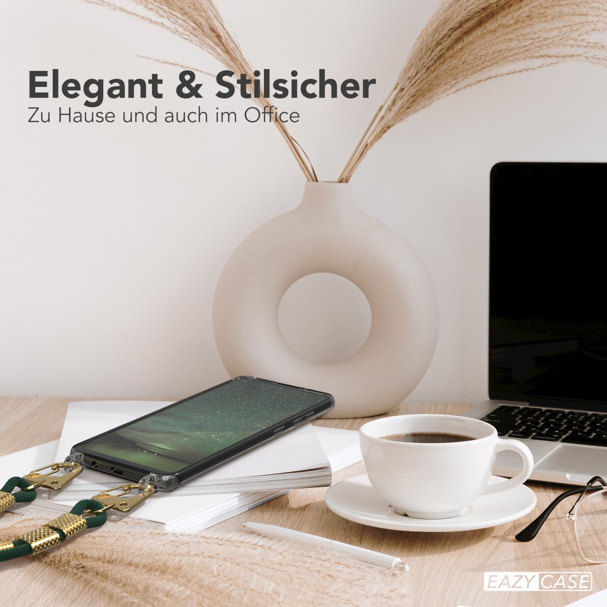 Galaxy A21s Hülle + Kordel mit Karabinern