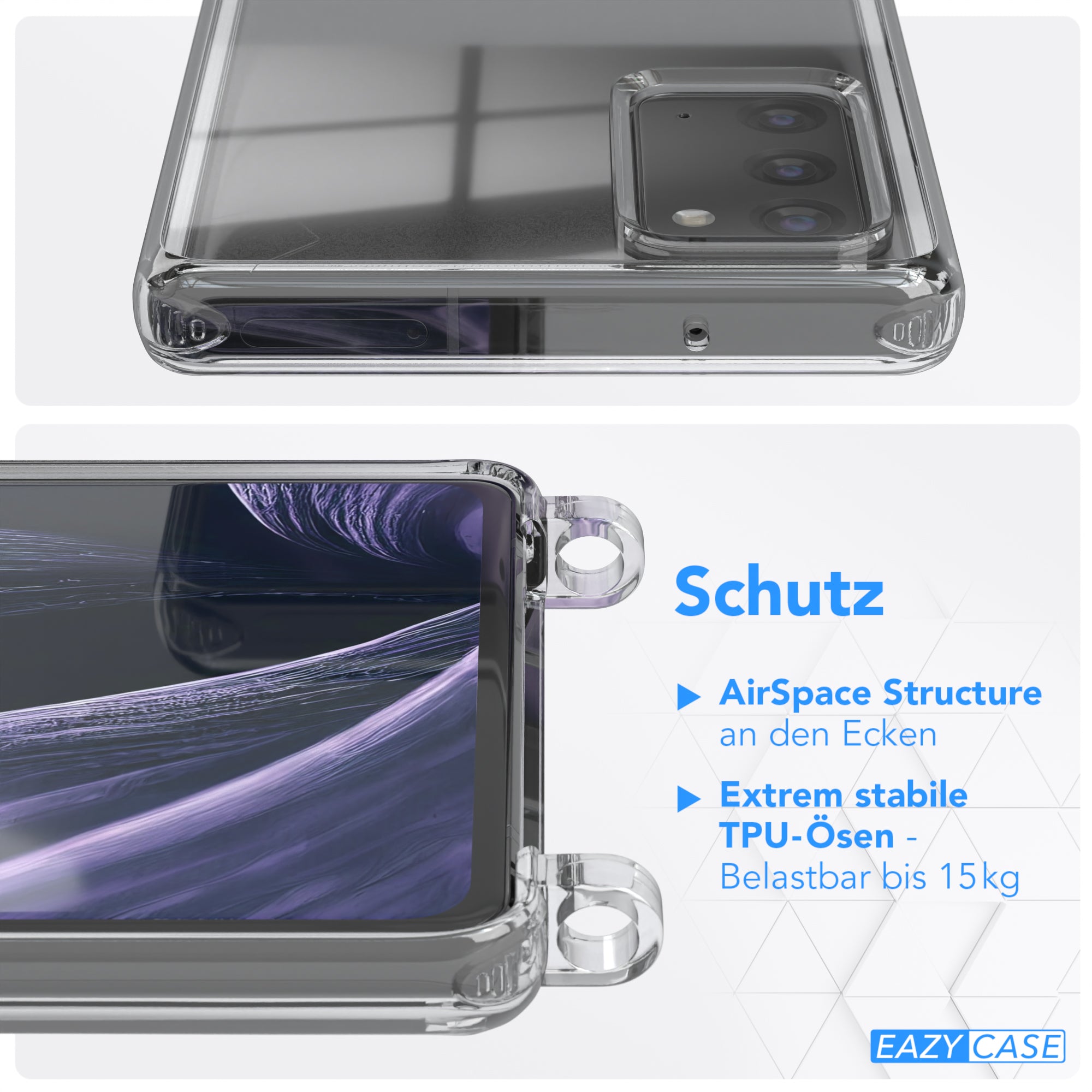 Galaxy Note 20 Hülle + breites Band