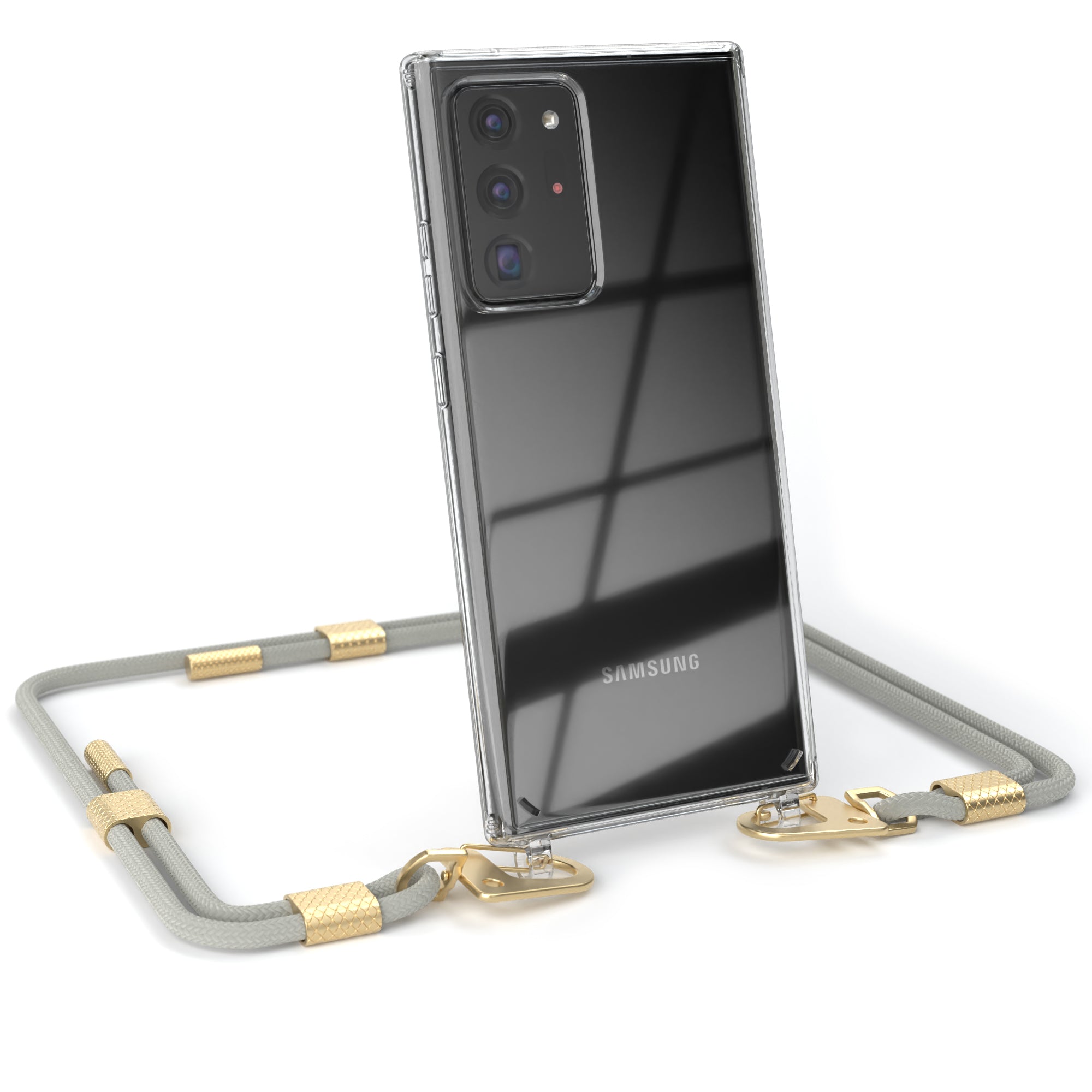 Galaxy Note 20 Ultra Hülle + Kordel mit Karabinern