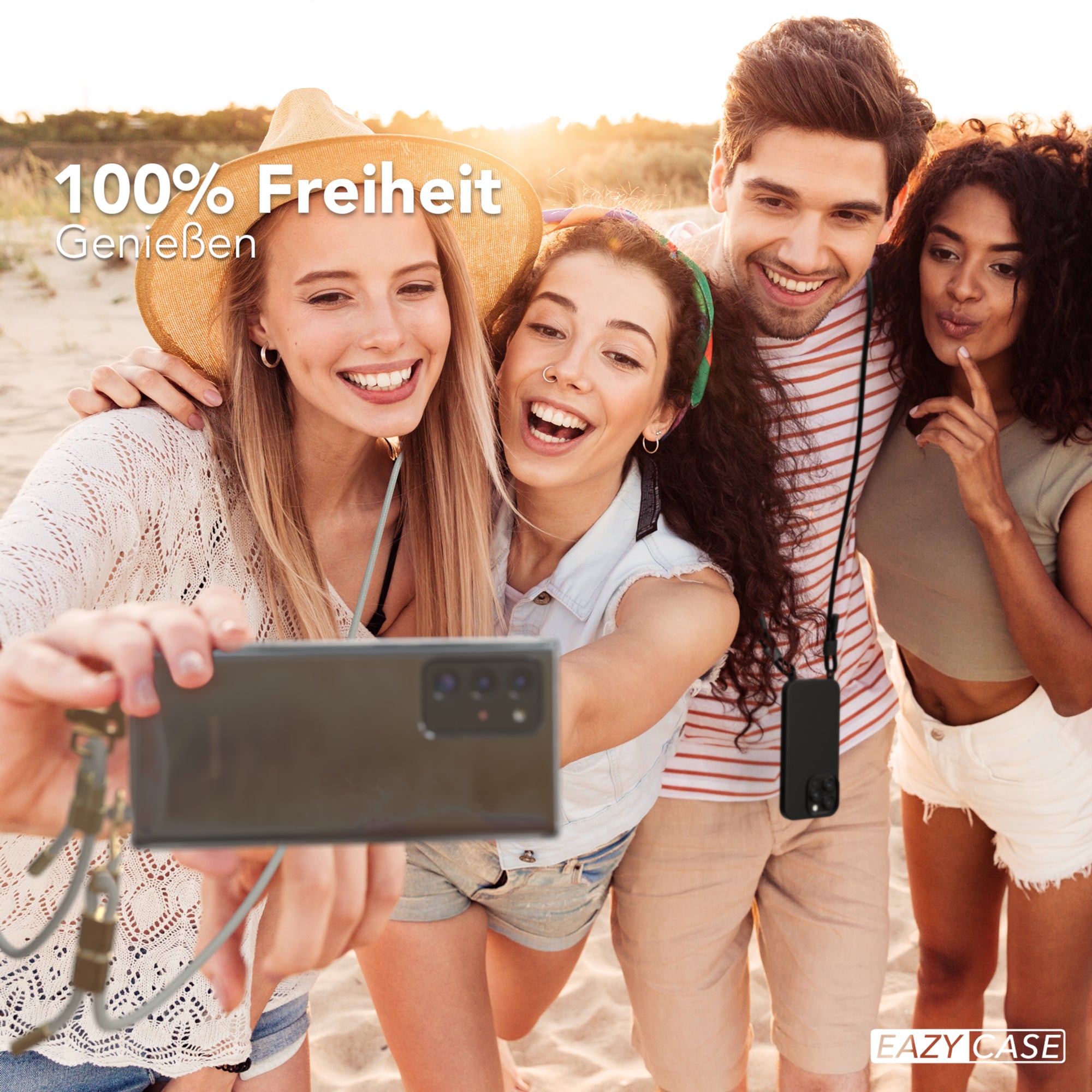 Galaxy Note 20 Ultra Hülle + Kordel mit Karabinern