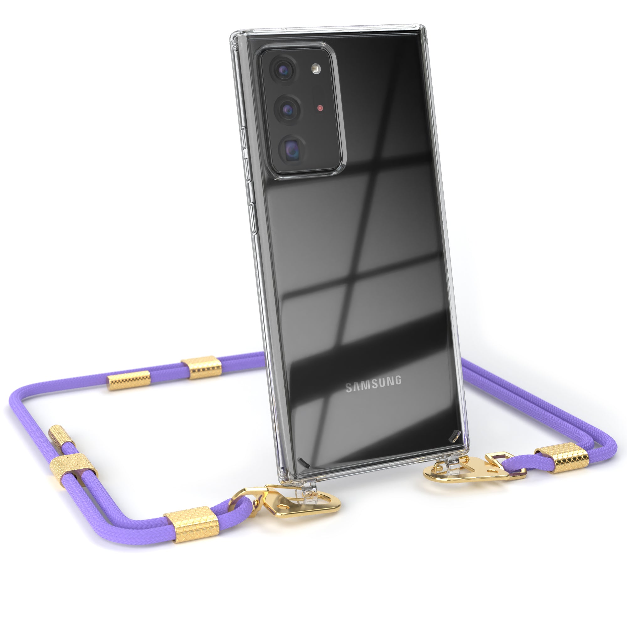 Galaxy Note 20 Ultra Hülle + Kordel mit Karabinern