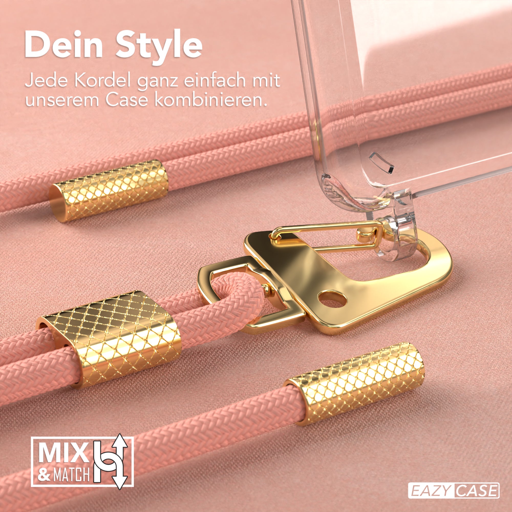 Galaxy A42 5G Hülle + Kordel mit Karabinern