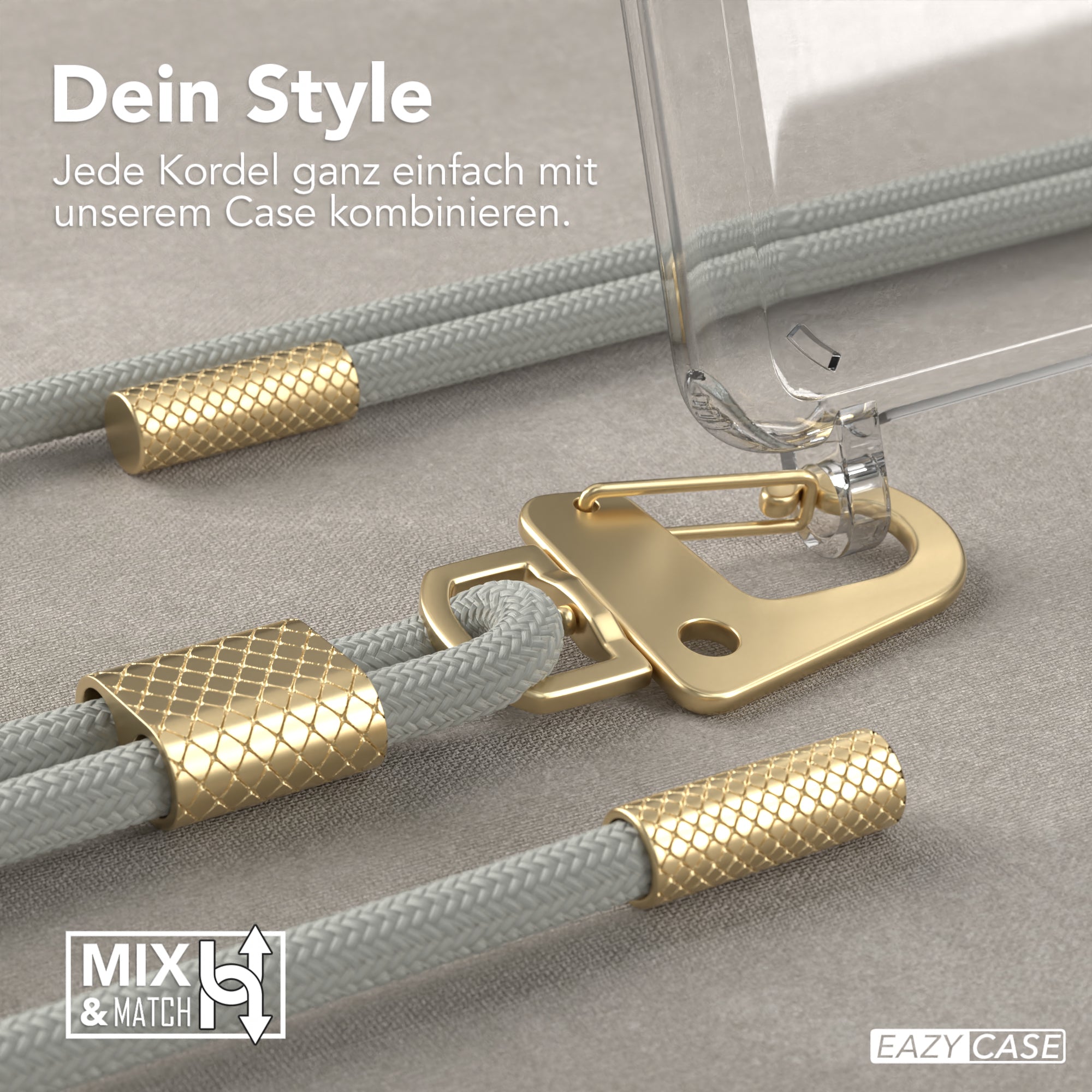 Galaxy A42 5G Hülle + Kordel mit Karabinern