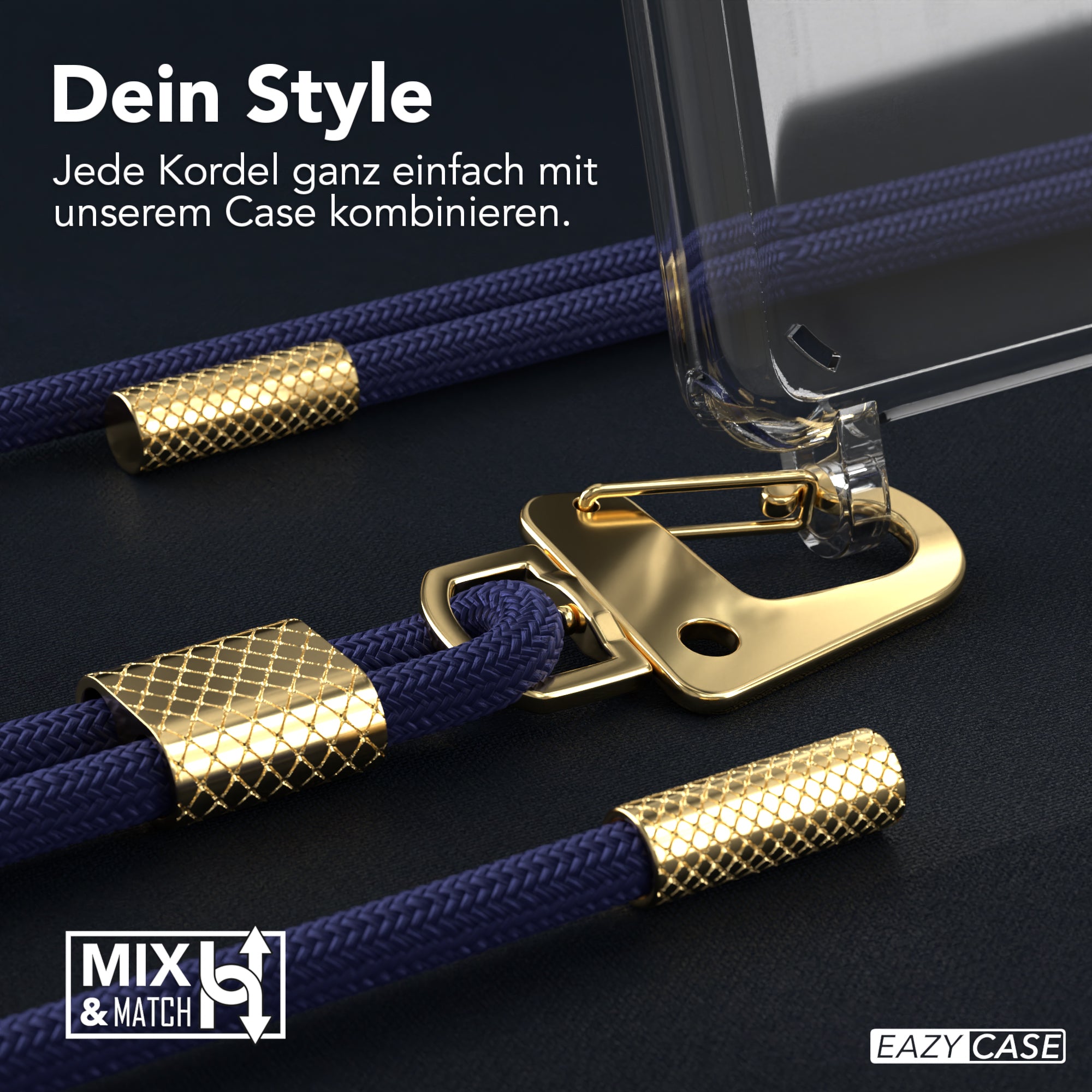 Galaxy A42 5G Hülle + Kordel mit Karabinern