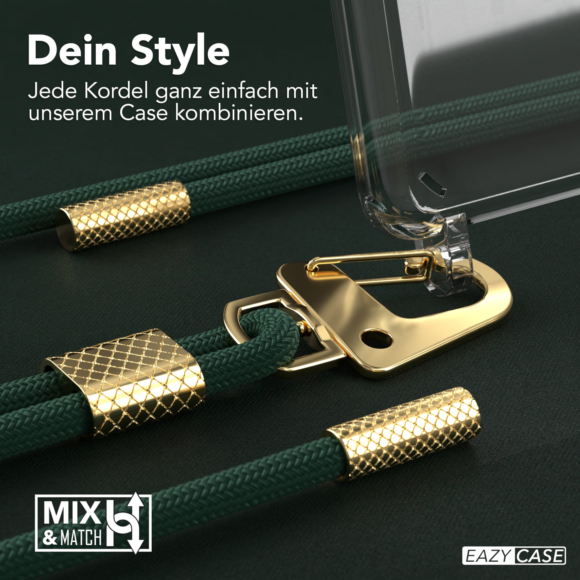 Galaxy A42 5G Hülle + Kordel mit Karabinern