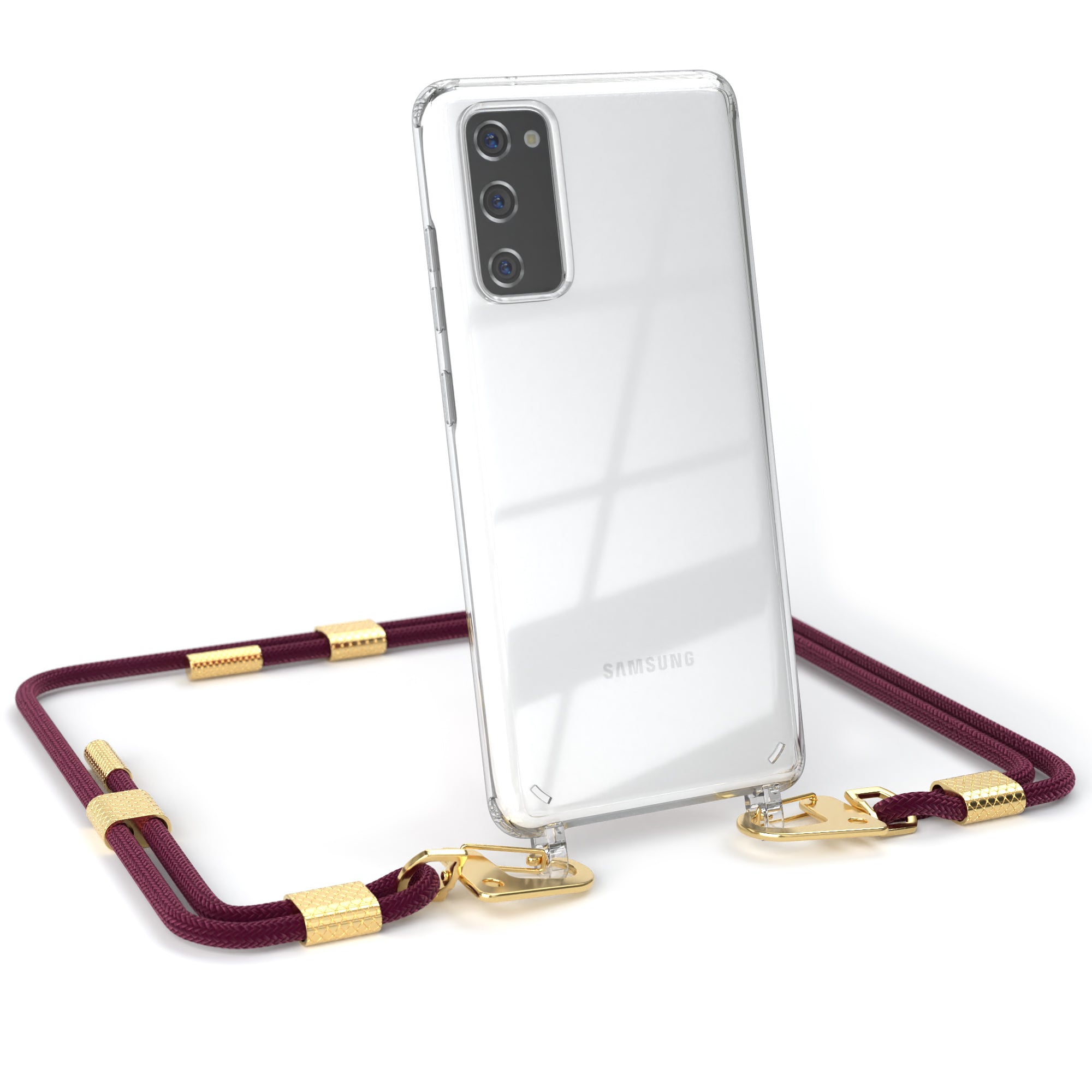 Galaxy S20 FE / S20 FE 5G Hülle + Kordel mit Karabinern