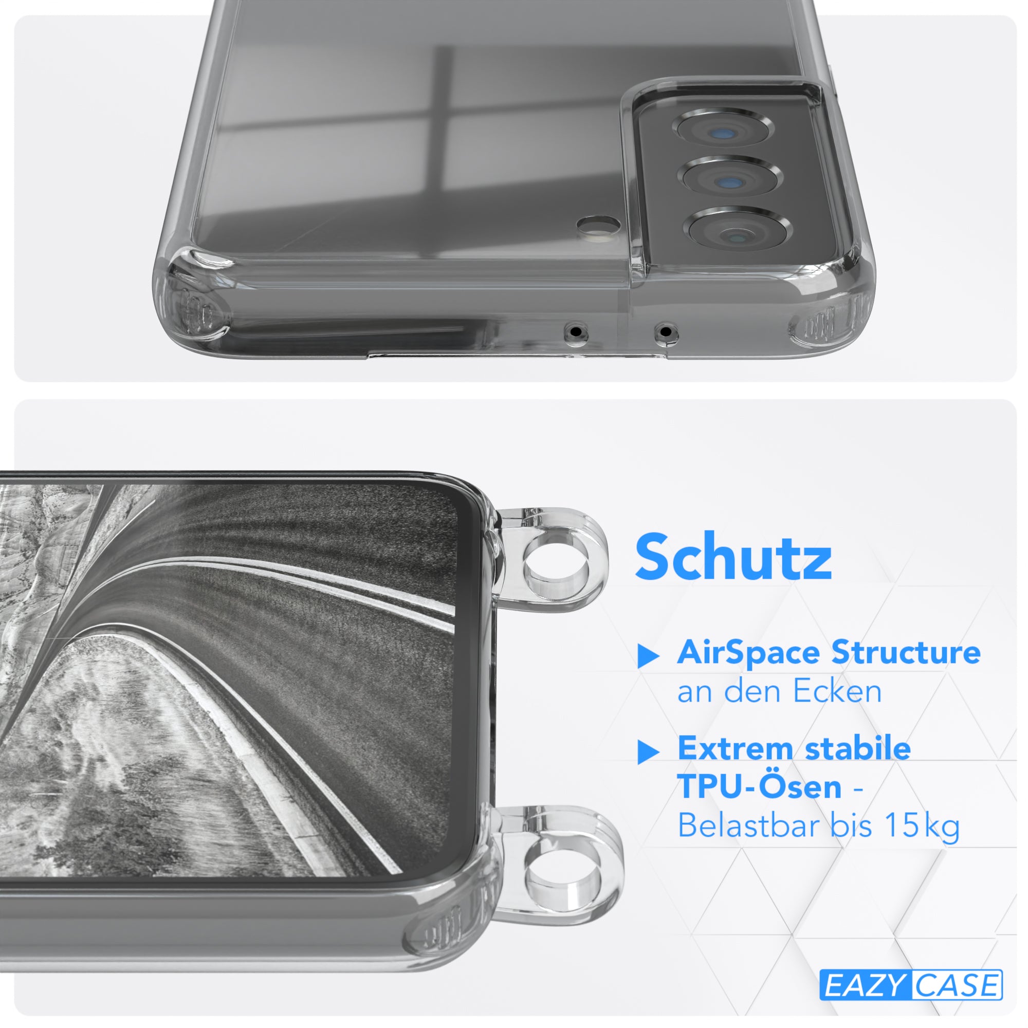 Galaxy S21 5G Hülle + Uni Kordel