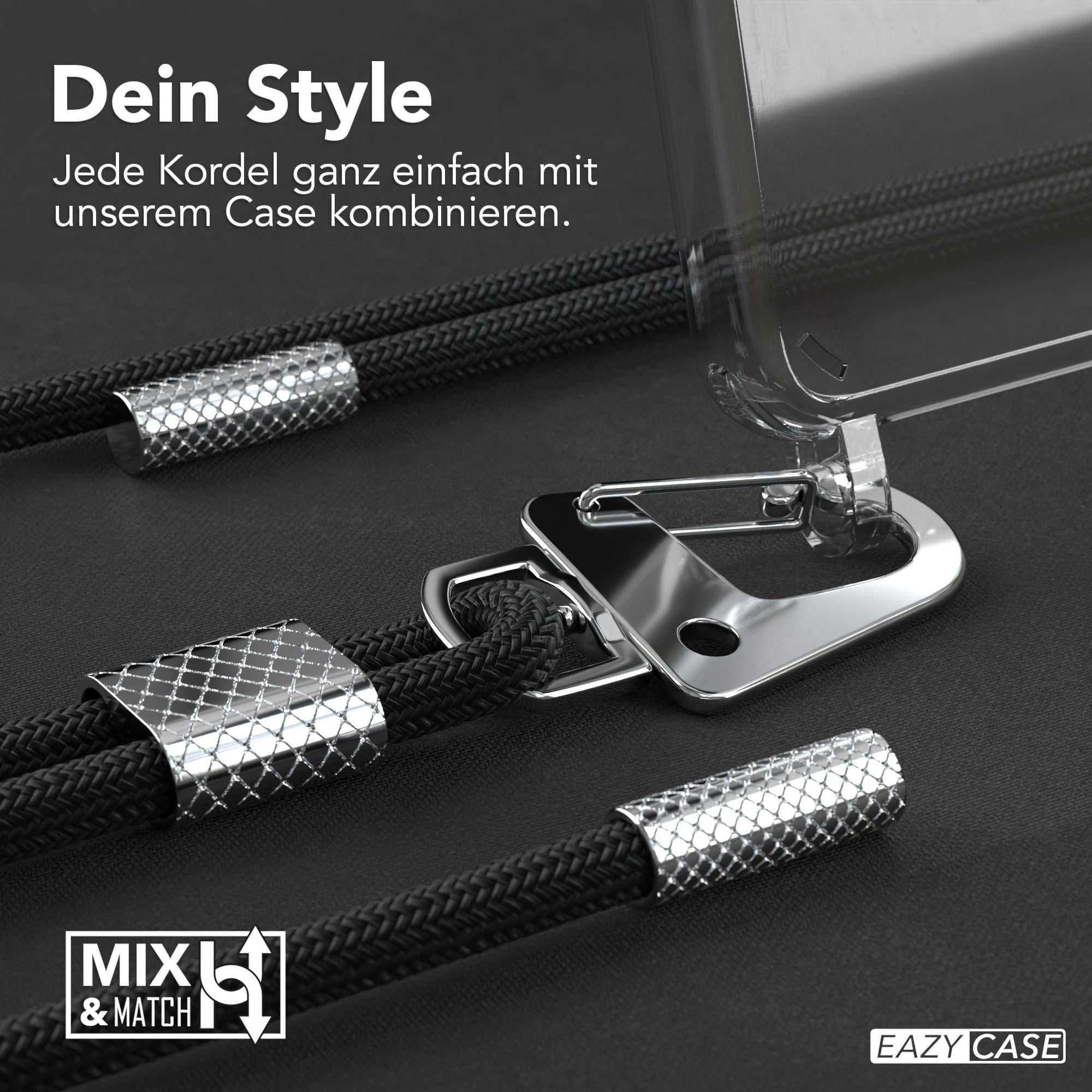 Galaxy S21 5G Hülle + Kordel mit Karabinern