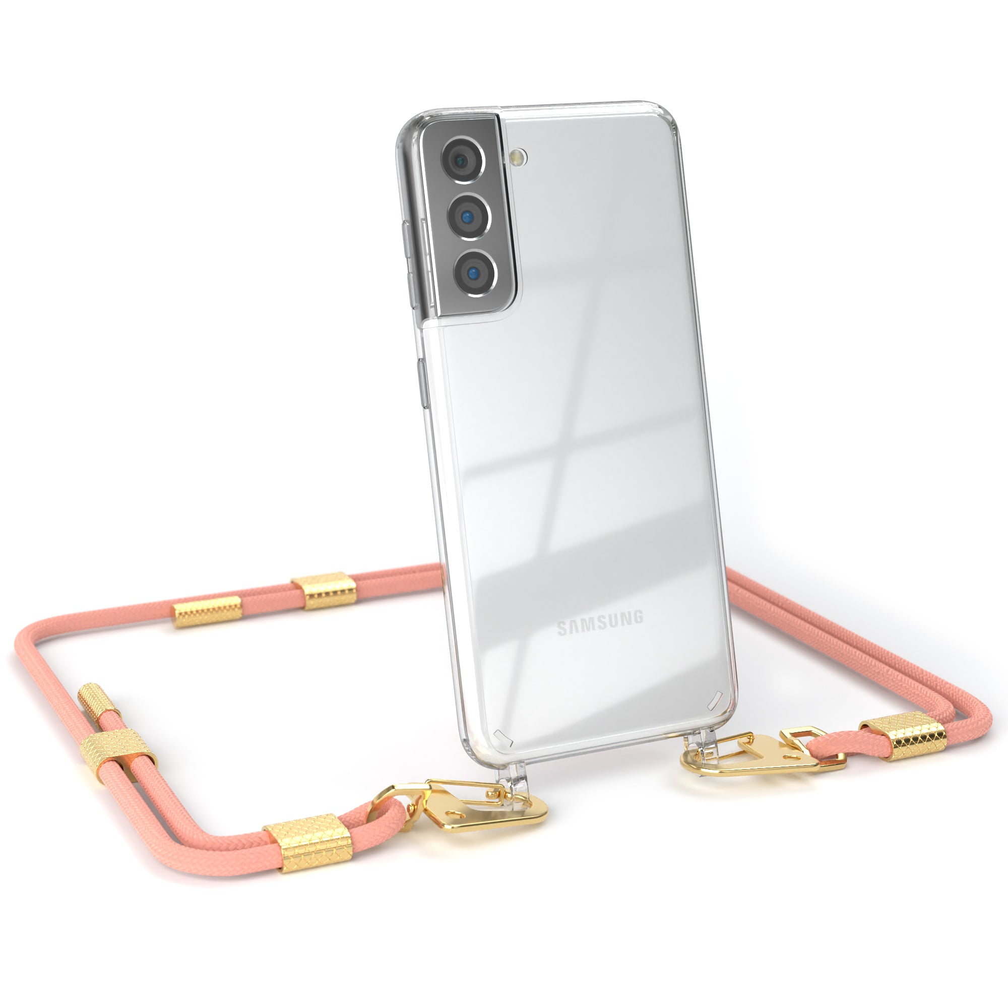 Galaxy S21 5G Hülle + Kordel mit Karabinern