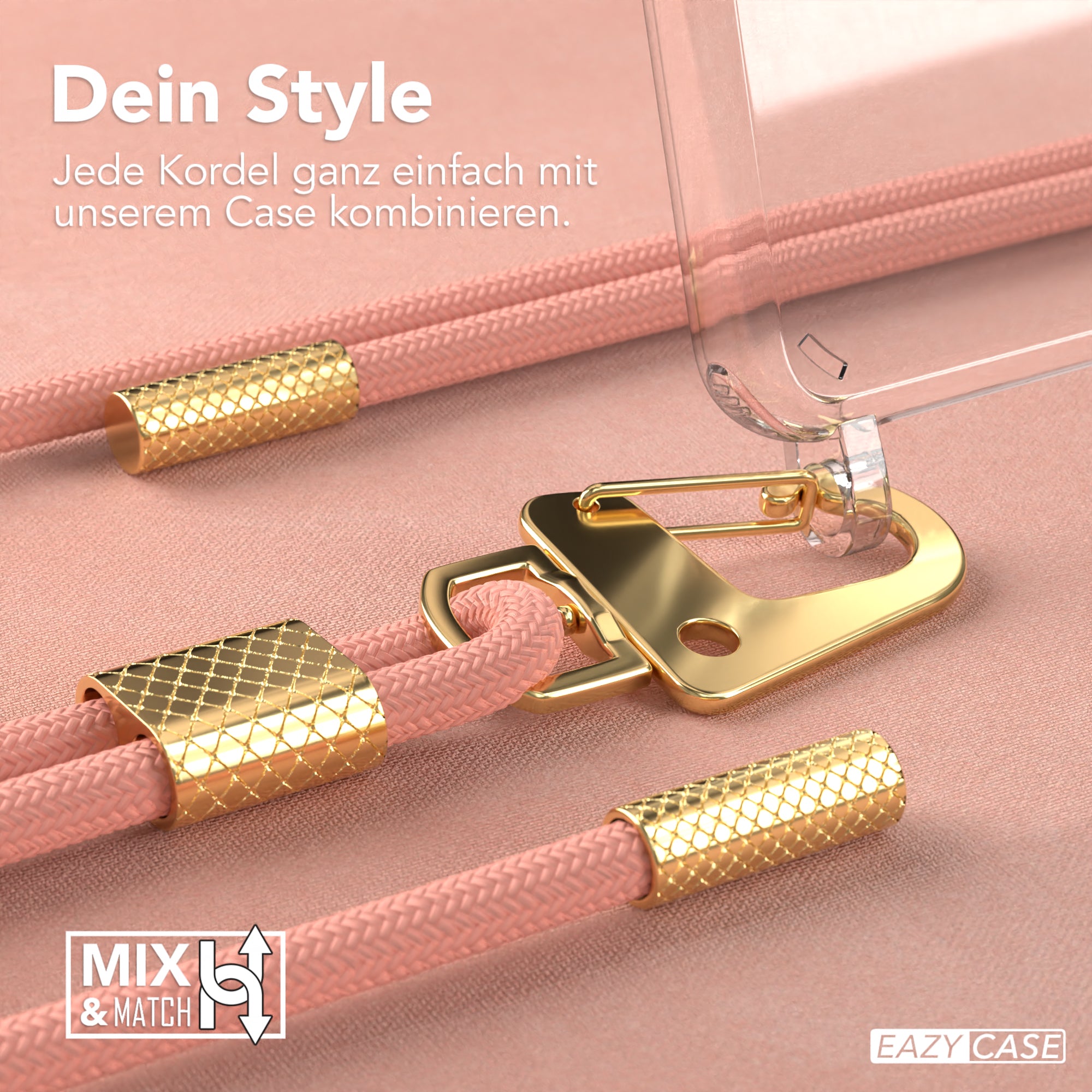 Galaxy S21 5G Hülle + Kordel mit Karabinern