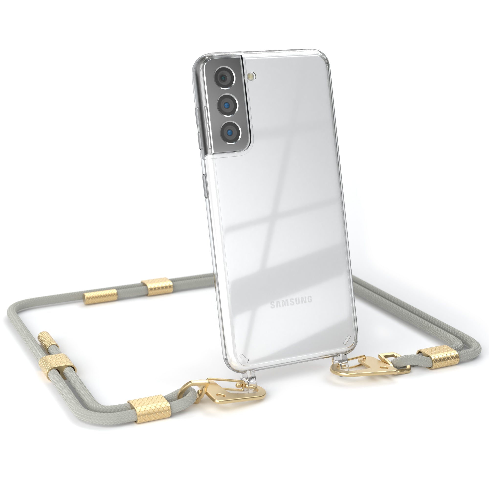Galaxy S21 5G Hülle + Kordel mit Karabinern