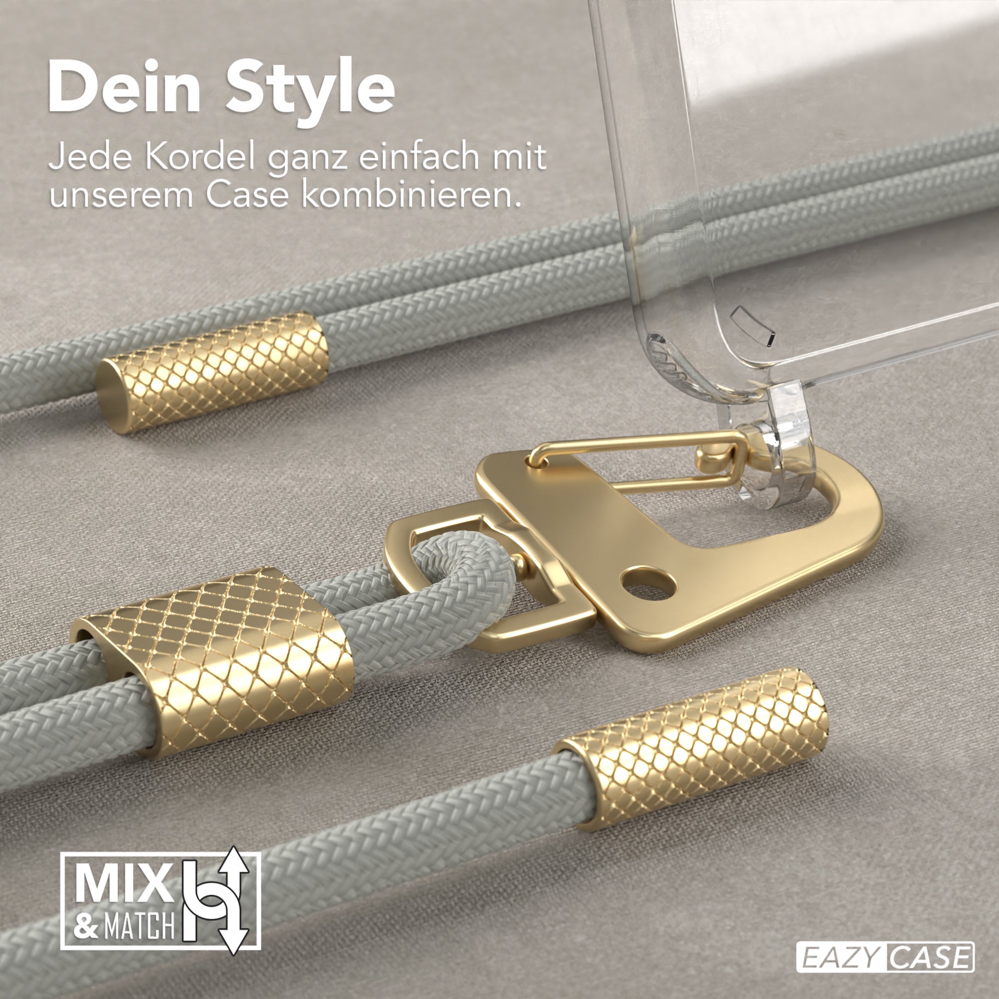 Galaxy S21 5G Hülle + Kordel mit Karabinern