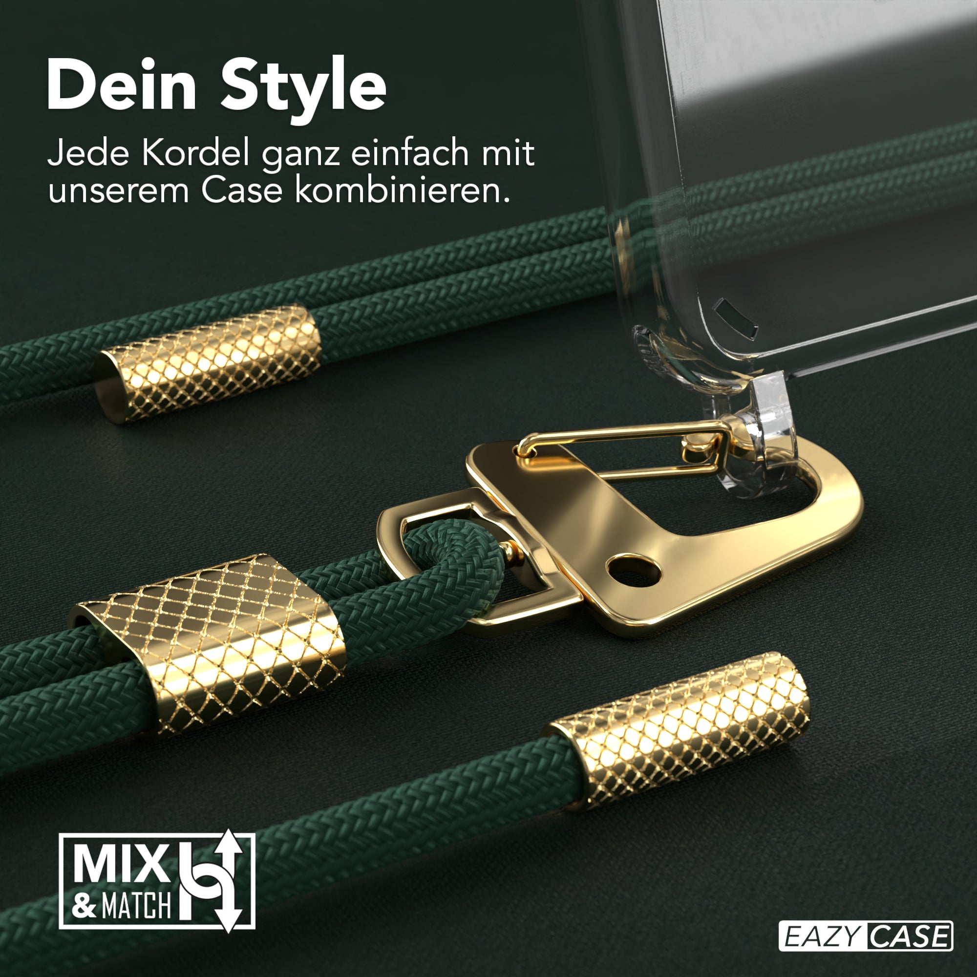 Galaxy S21 5G Hülle + Kordel mit Karabinern