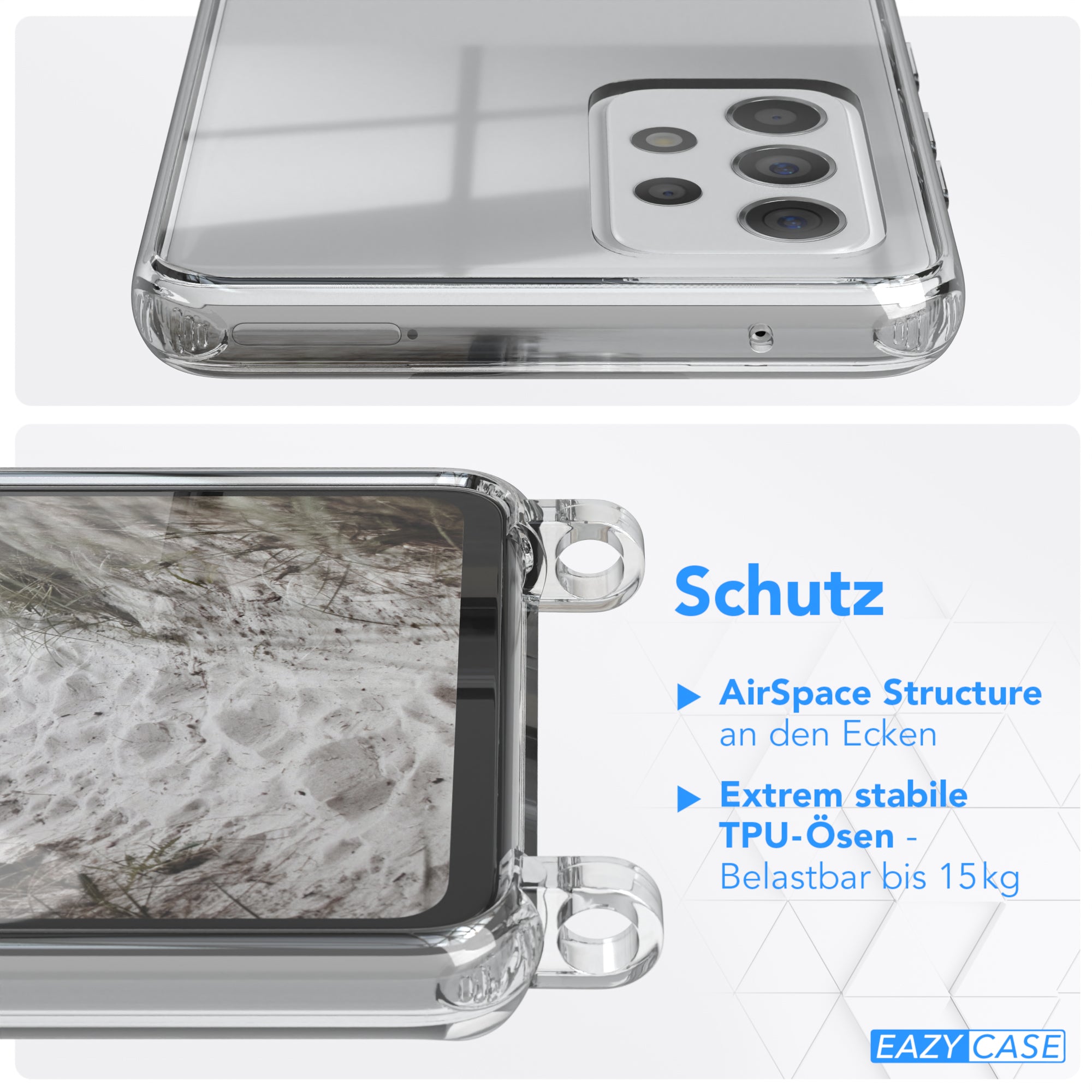 Galaxy A52 / A52 5G / A52s 5G Hülle + Uni Kordel