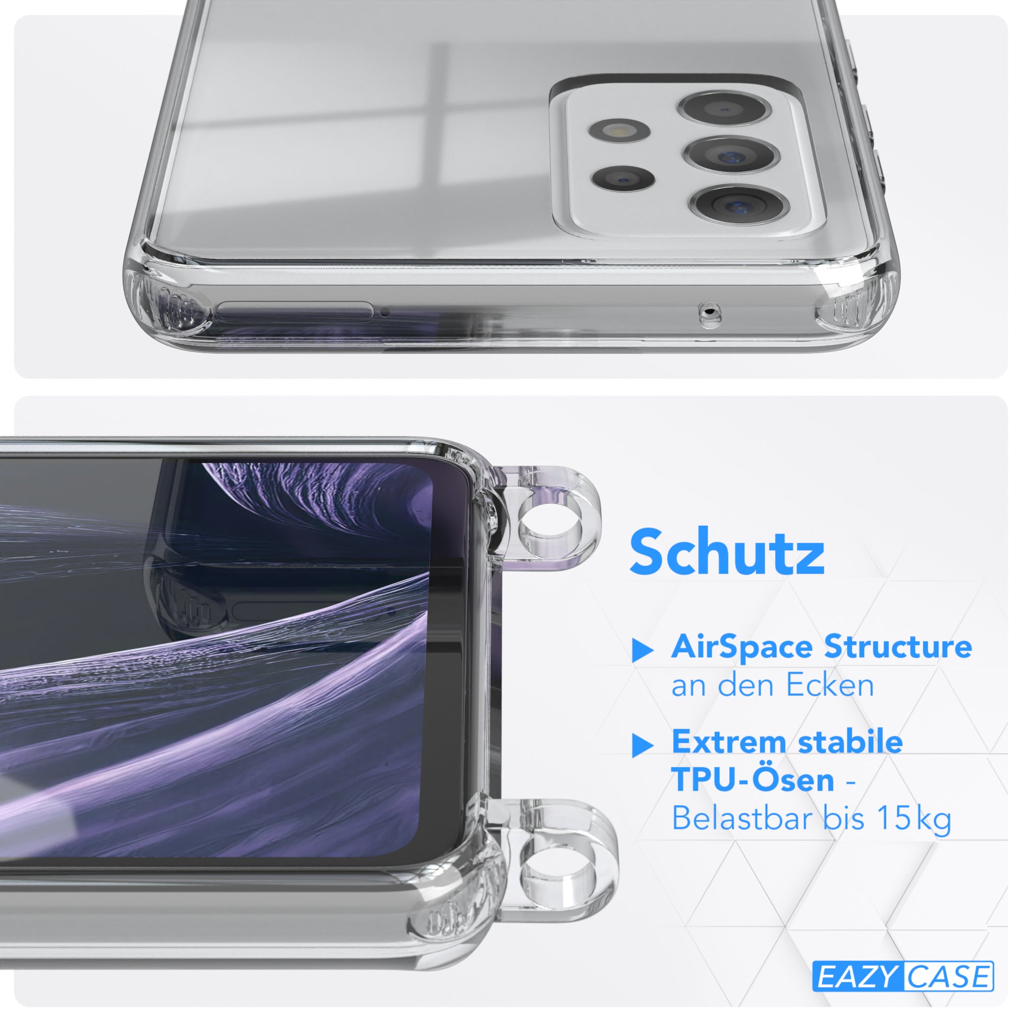 Galaxy A52 / A52 5G / A52s 5G Hülle + Uni Kordel