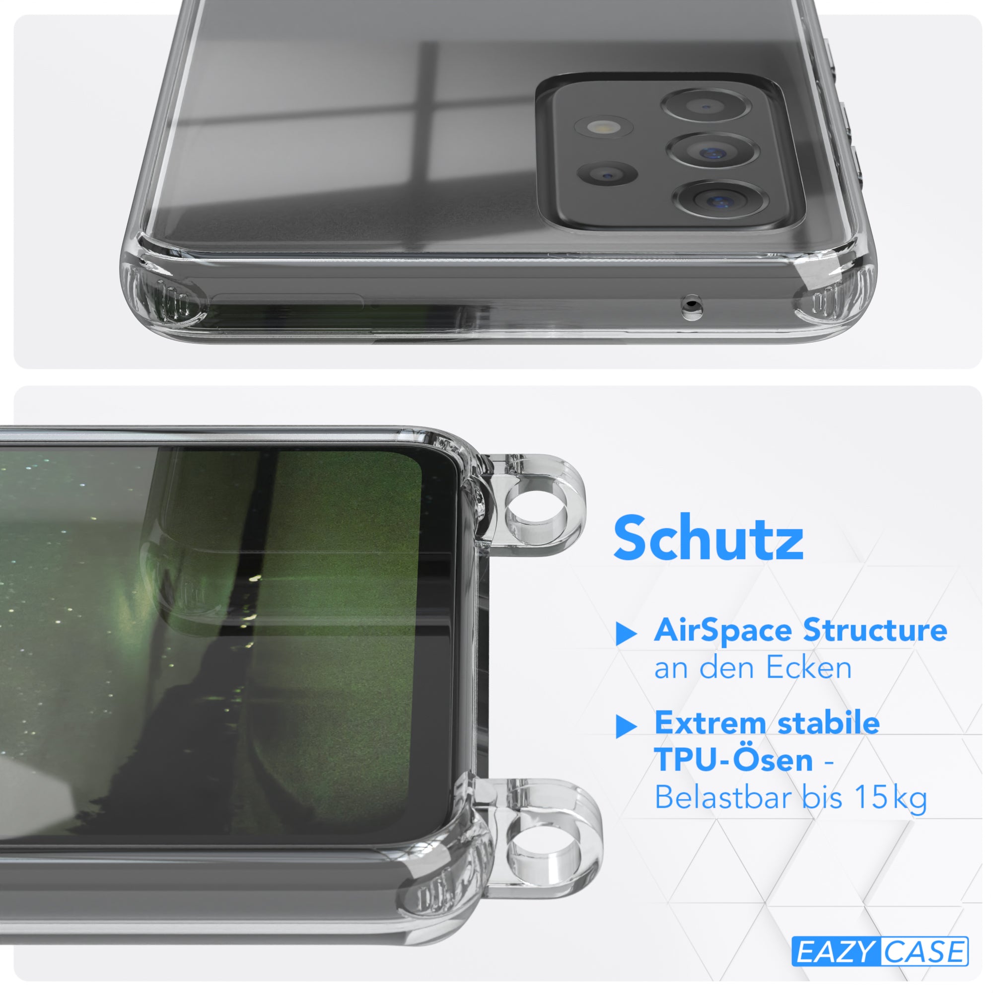 Galaxy A52 / A52 5G / A52s 5G Hülle + Uni Kordel