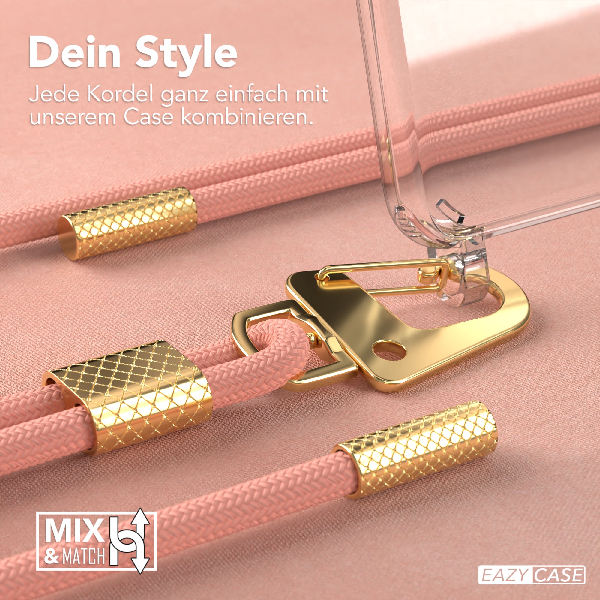 Galaxy A52 / A52 5G / A52s 5G Hülle + Kordel mit Karabinern