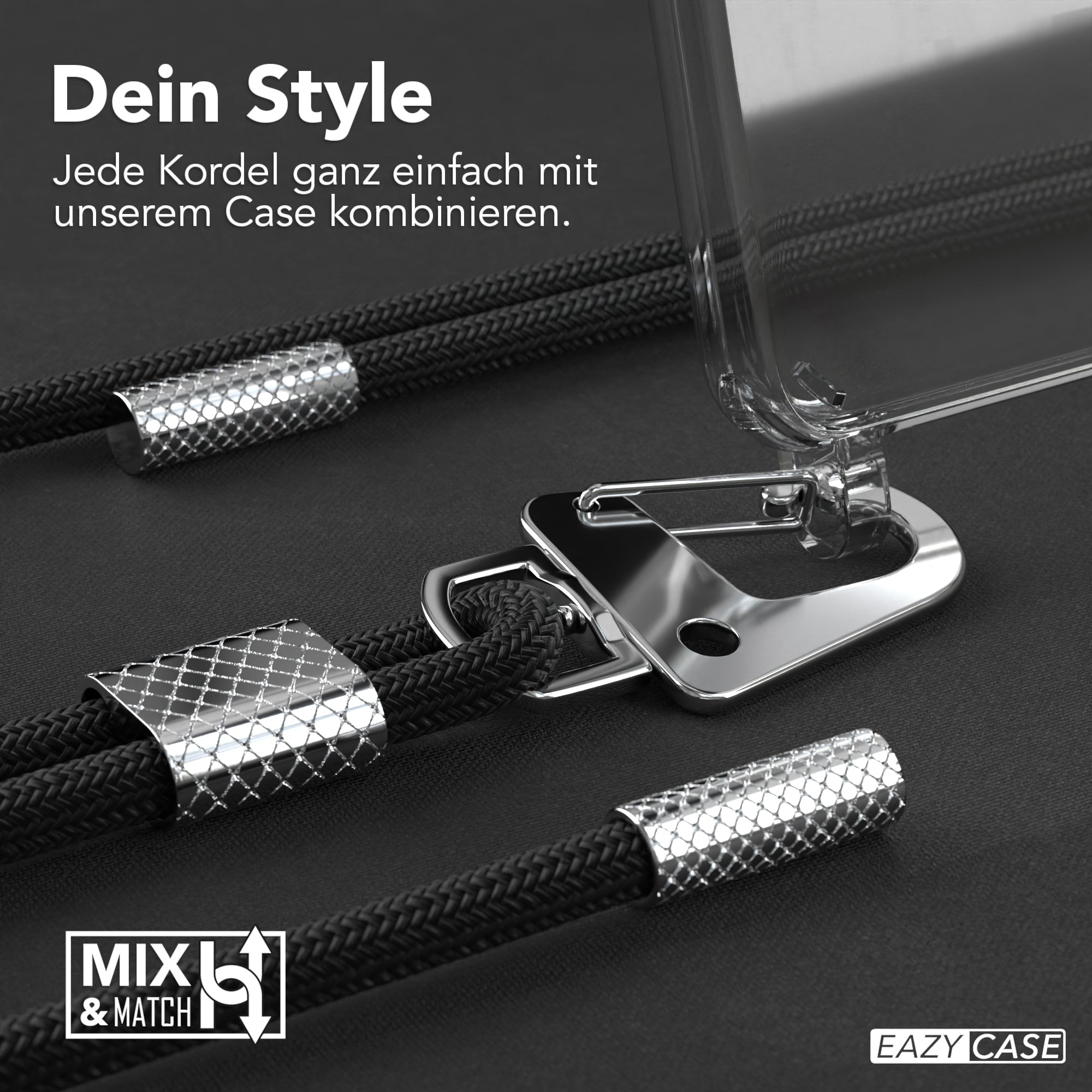 Galaxy A52 / A52 5G / A52s 5G Hülle + Kordel mit Karabinern