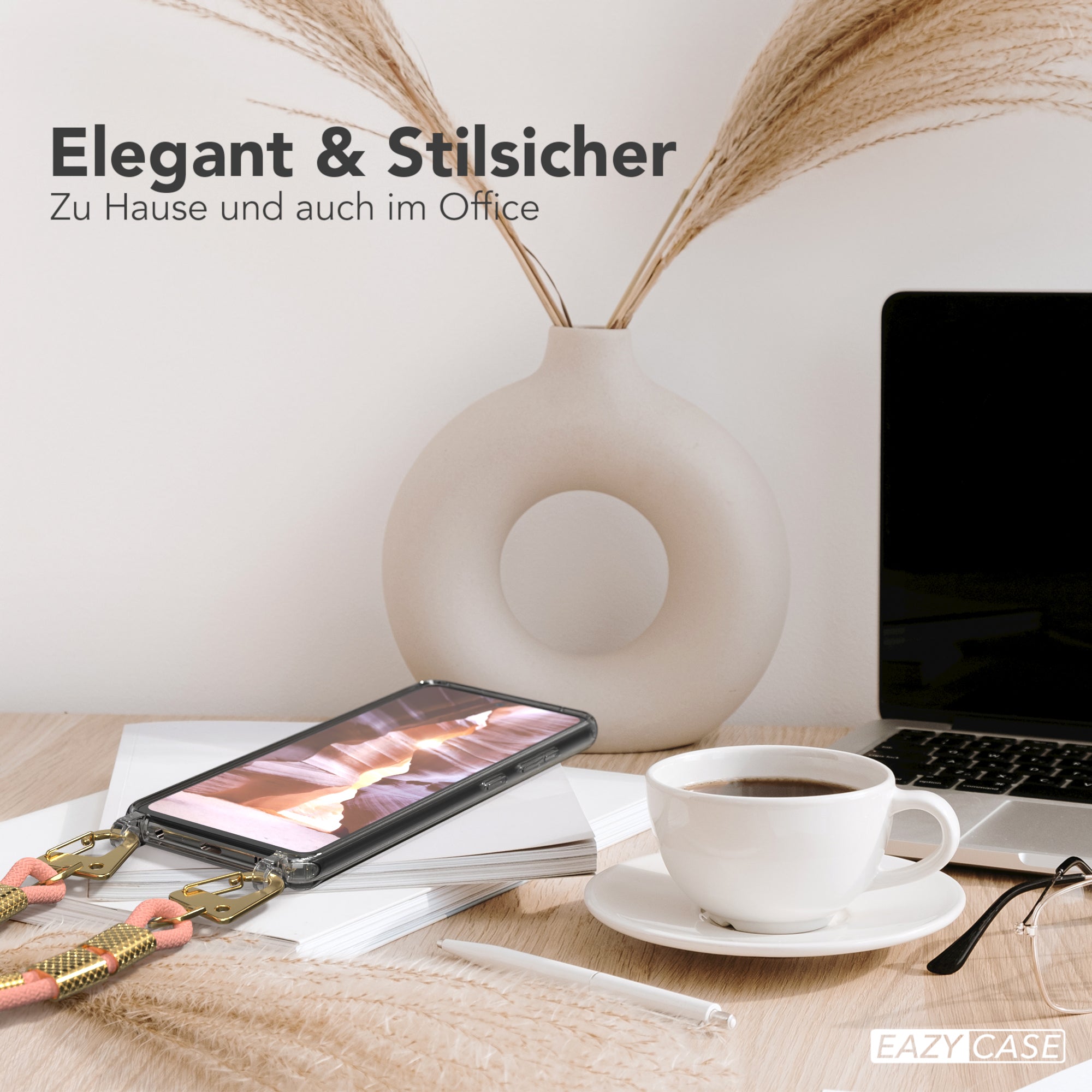 Galaxy A52 / A52 5G / A52s 5G Hülle + Kordel mit Karabinern