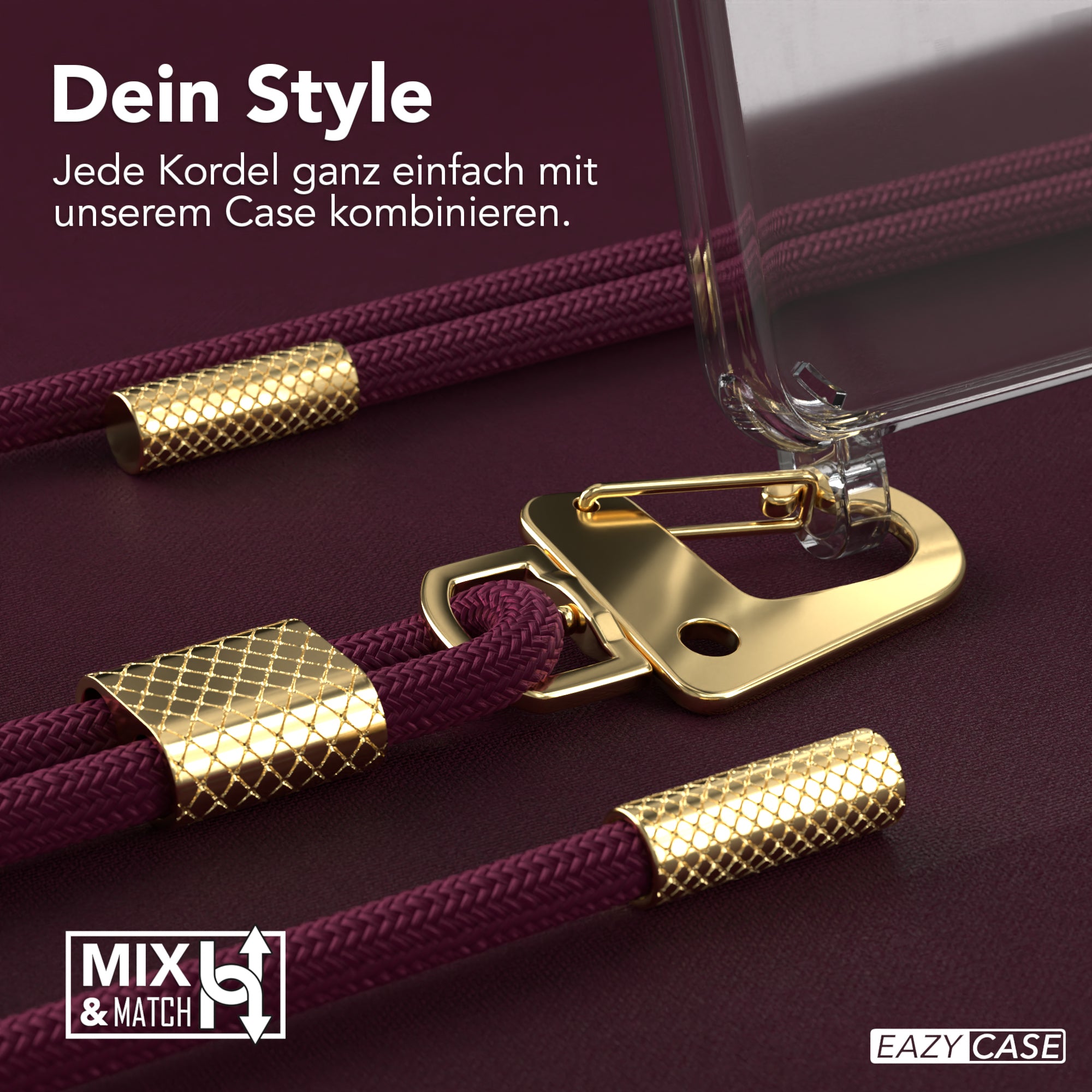 Galaxy A52 / A52 5G / A52s 5G Hülle + Kordel mit Karabinern