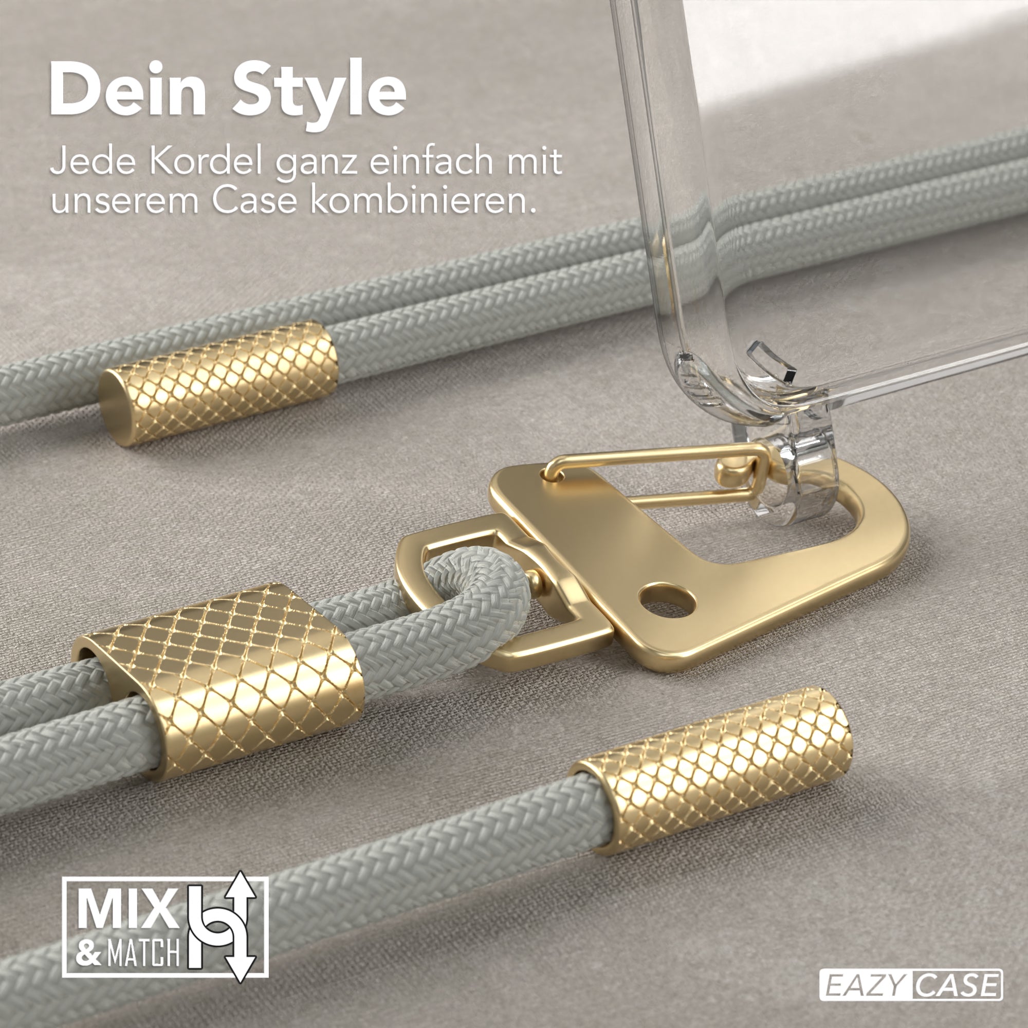 Galaxy A52 / A52 5G / A52s 5G Hülle + Kordel mit Karabinern