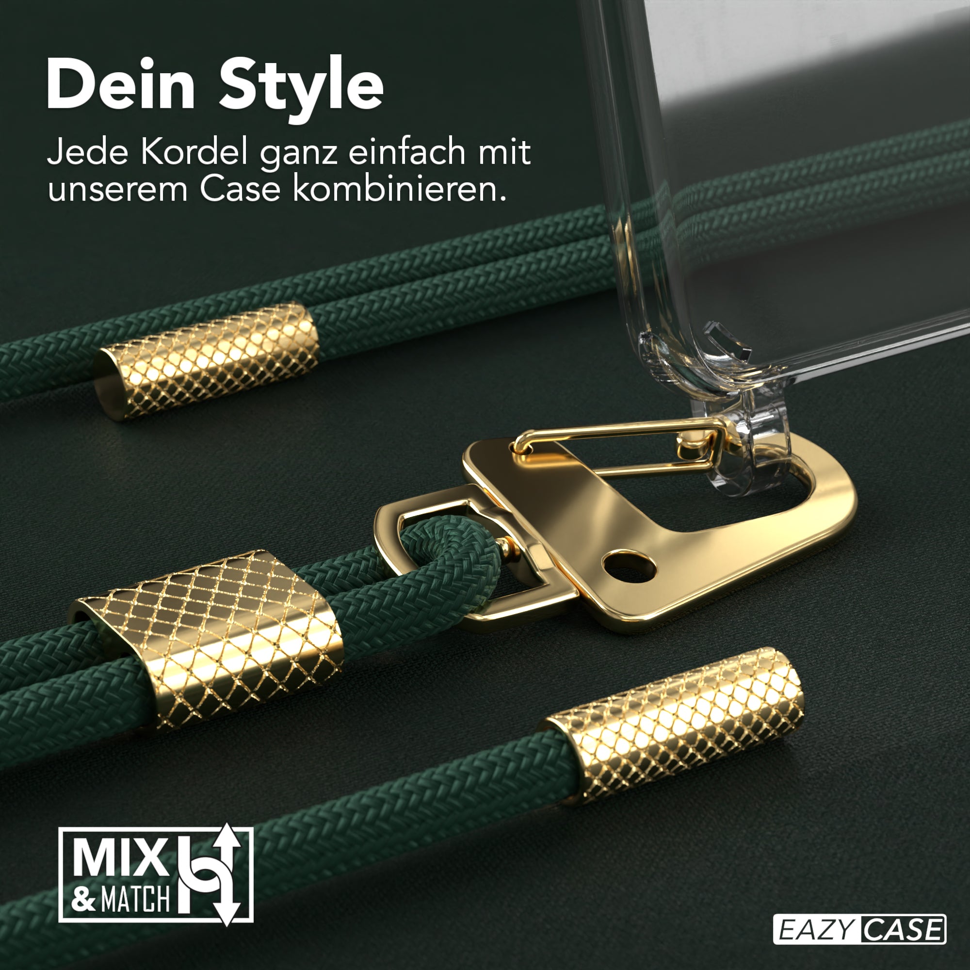 Galaxy A52 / A52 5G / A52s 5G Hülle + Kordel mit Karabinern