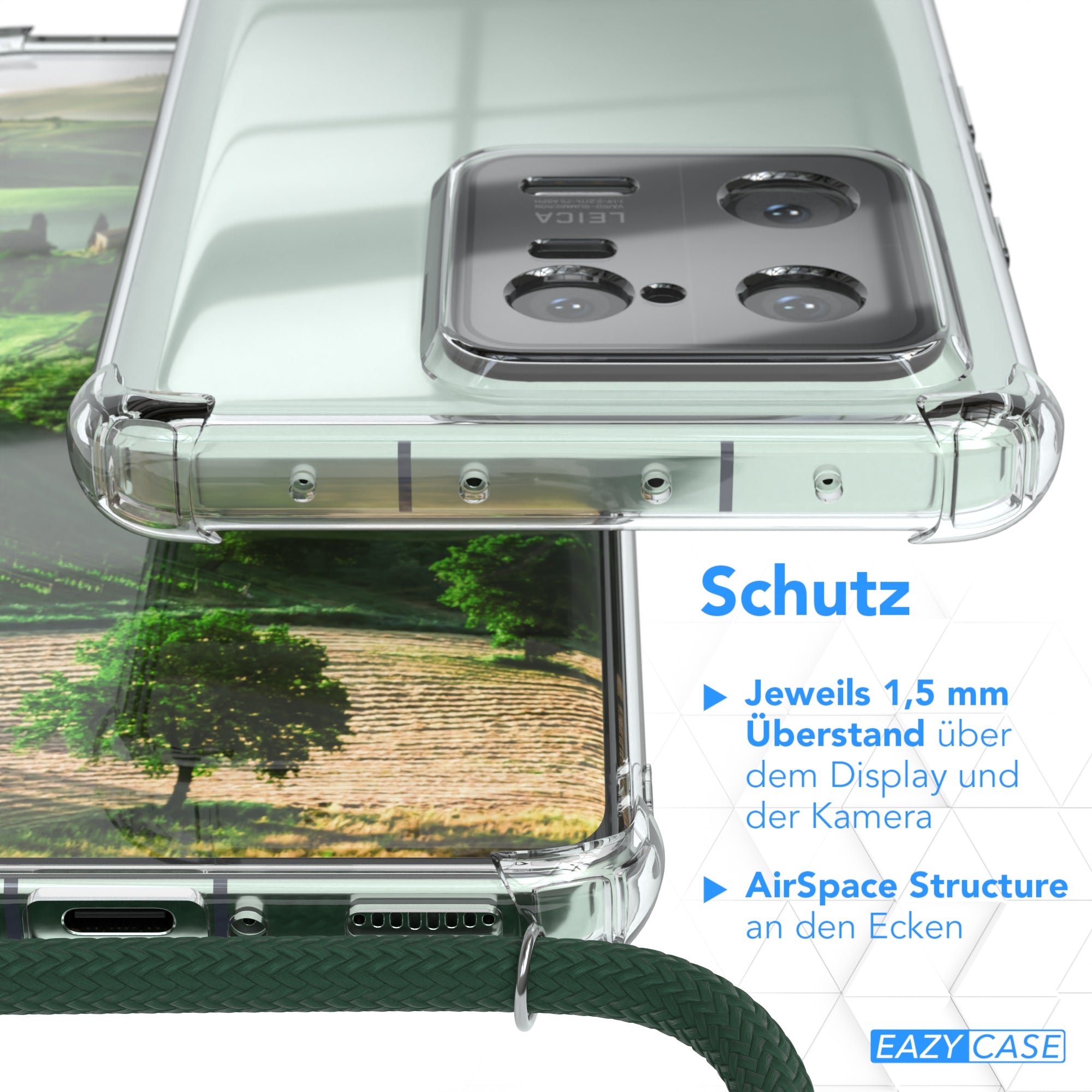 Xiaomi 13 Pro transparente Hülle + Kordel